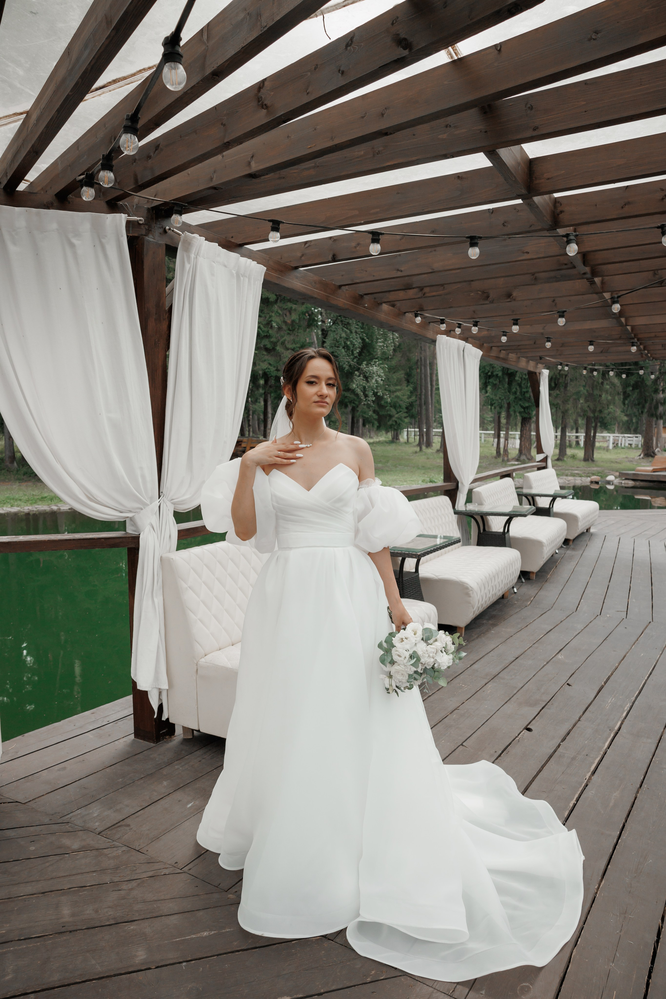 Полина и Дмитрий, загородный клуб «Барин», ЗАГС в г. Пушкино. Свадебный и репортажный фотограф (Москва, Королев и другие)