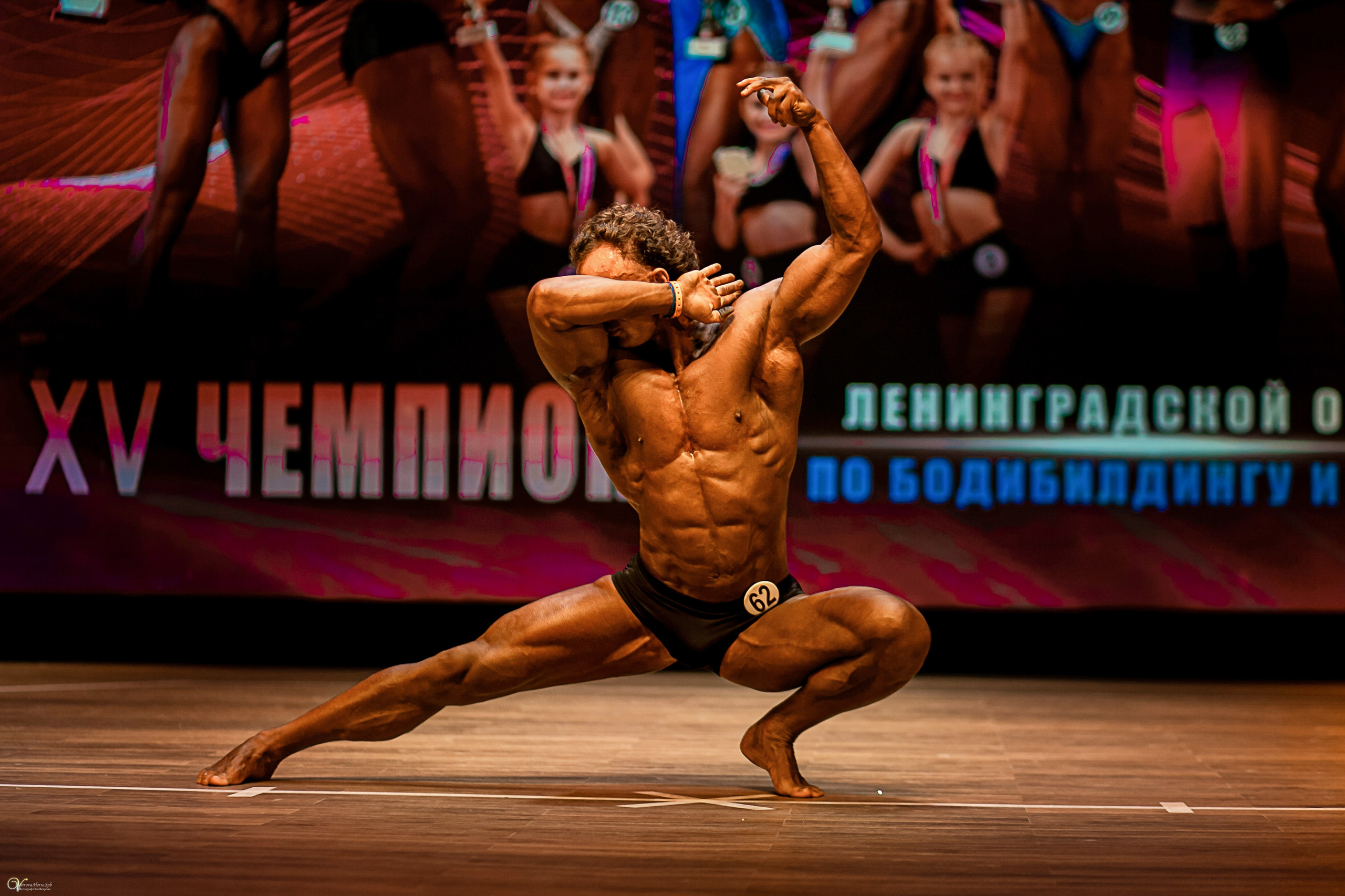 Съемка чемпионата по бодибилдингу. Фотограф женский и мужской портрет Санкт-Петербург