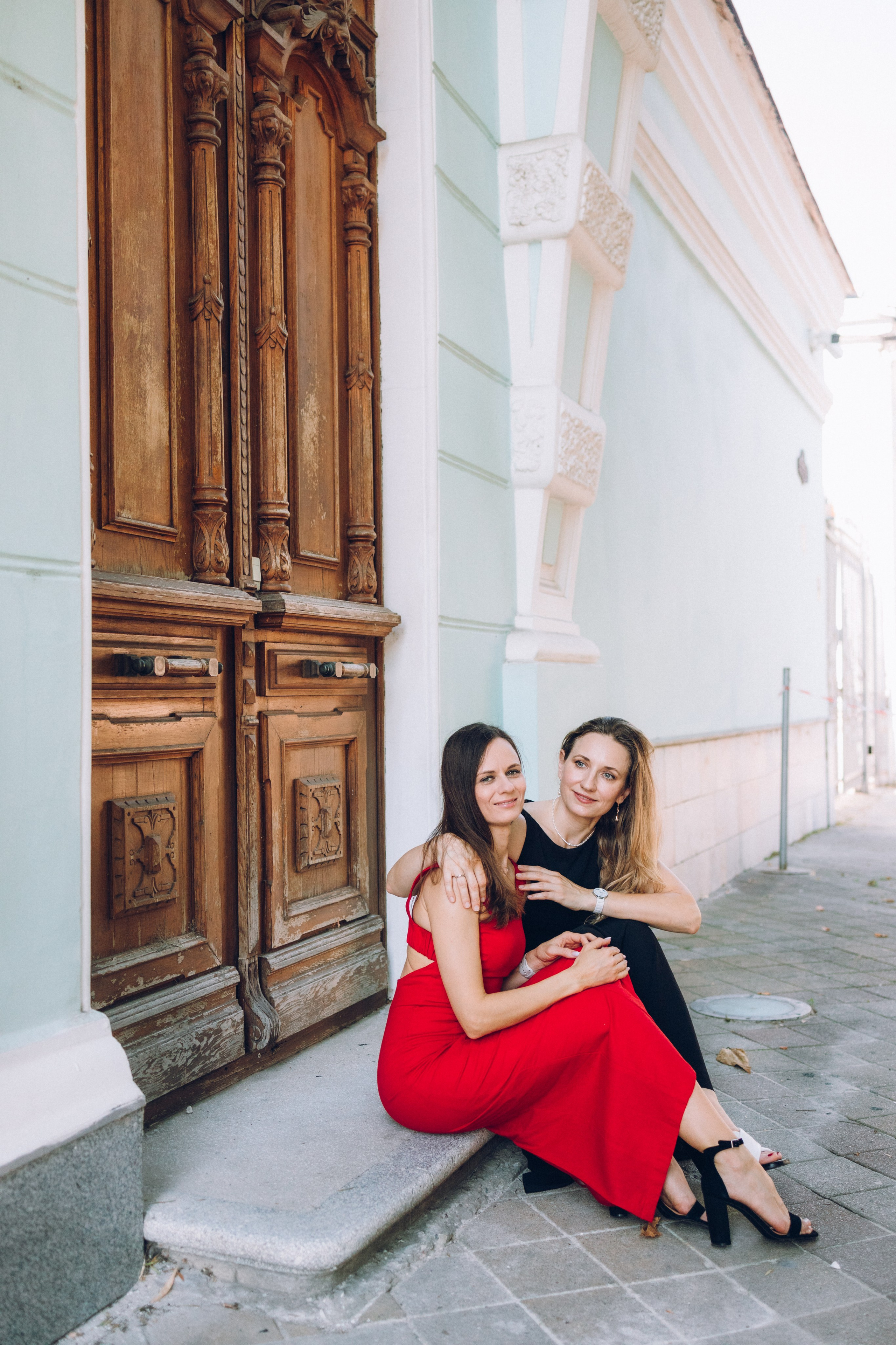 Настя и Аня. Прогулка на Красной. Семейный фотограф Наталия Демченко, Краснодар