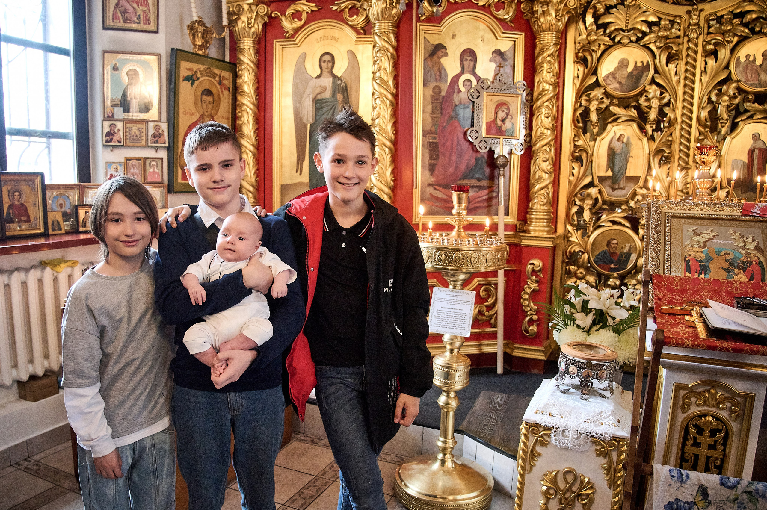Крещение малыша в Новокузнецке — фотограф таинство крещение