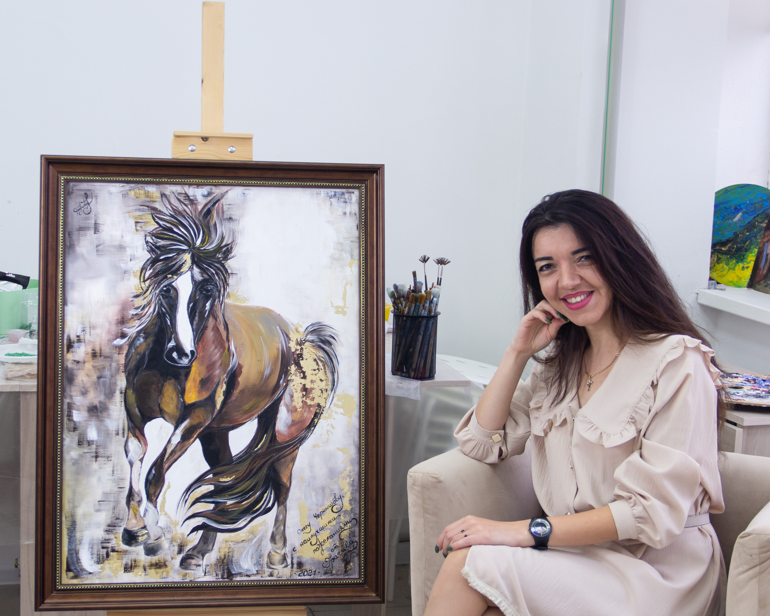 Прекрасная маленькая художница. Фотограф Алёна Толмачева. Воронеж