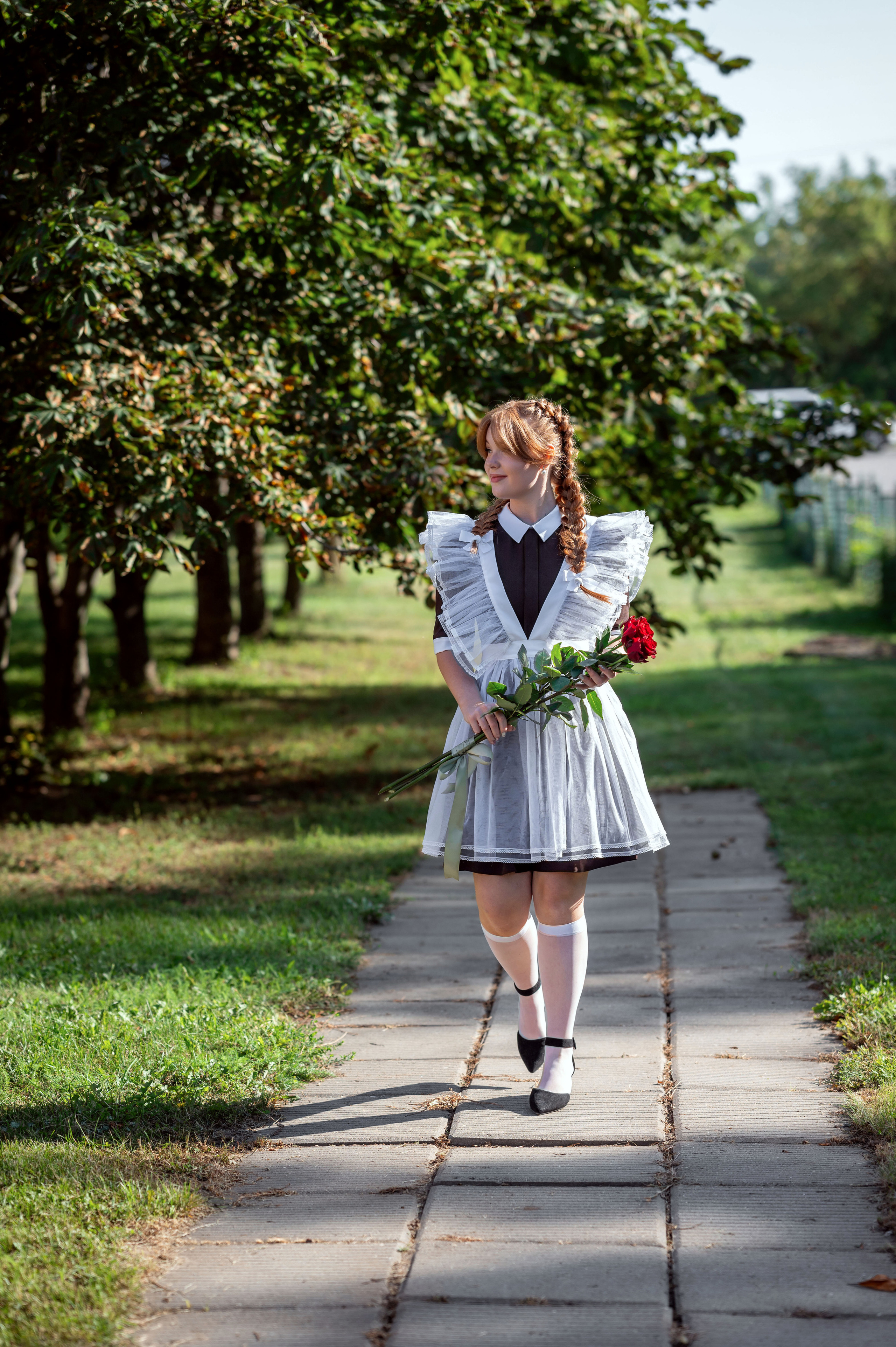 Ксюша. Первый учебный день в последнем классе. Семейный фотограф в г. Воскресенск Наталия Молева