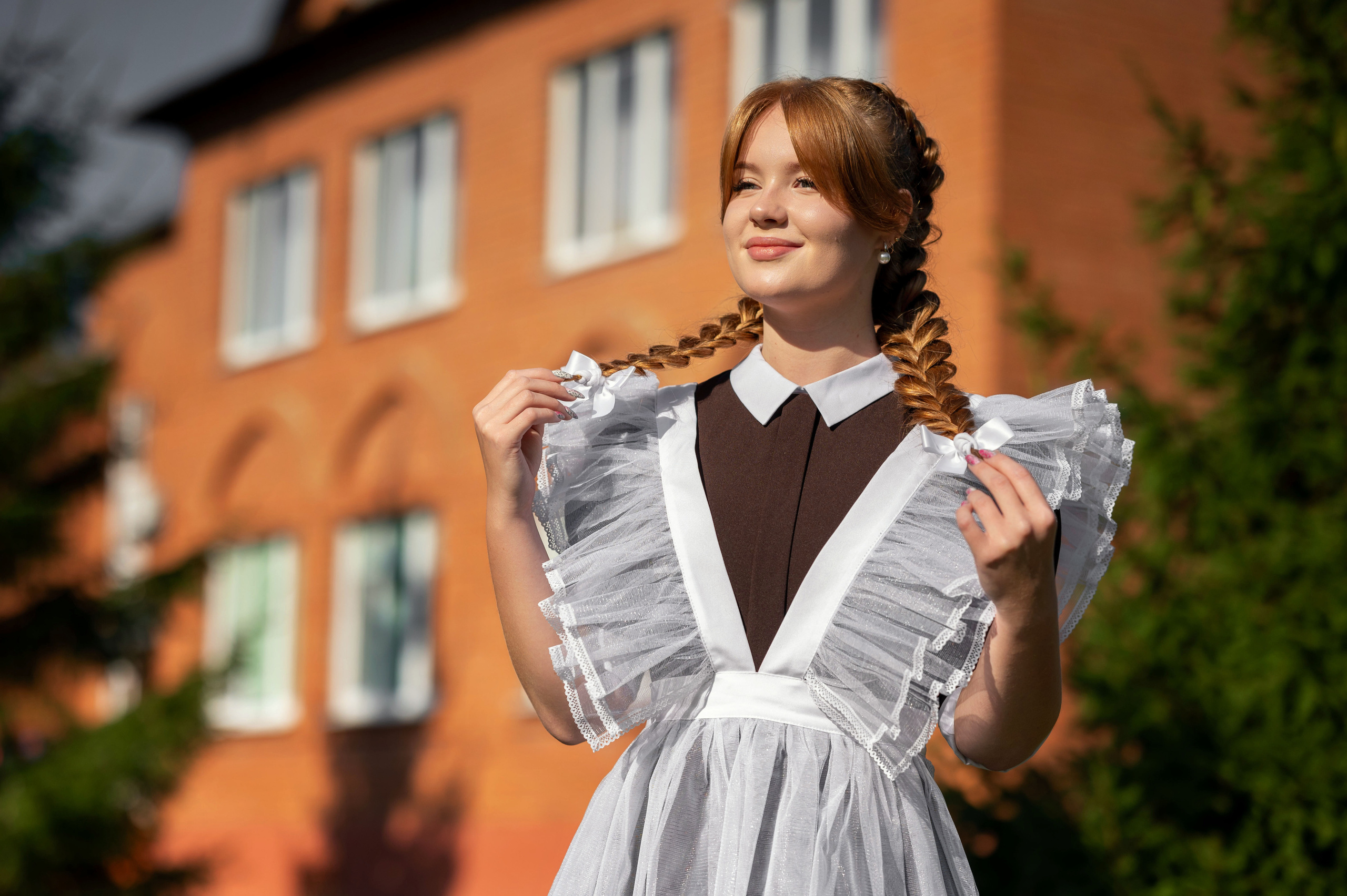 Ксюша. Первый учебный день в последнем классе. Семейный фотограф в г. Воскресенск Наталия Молева