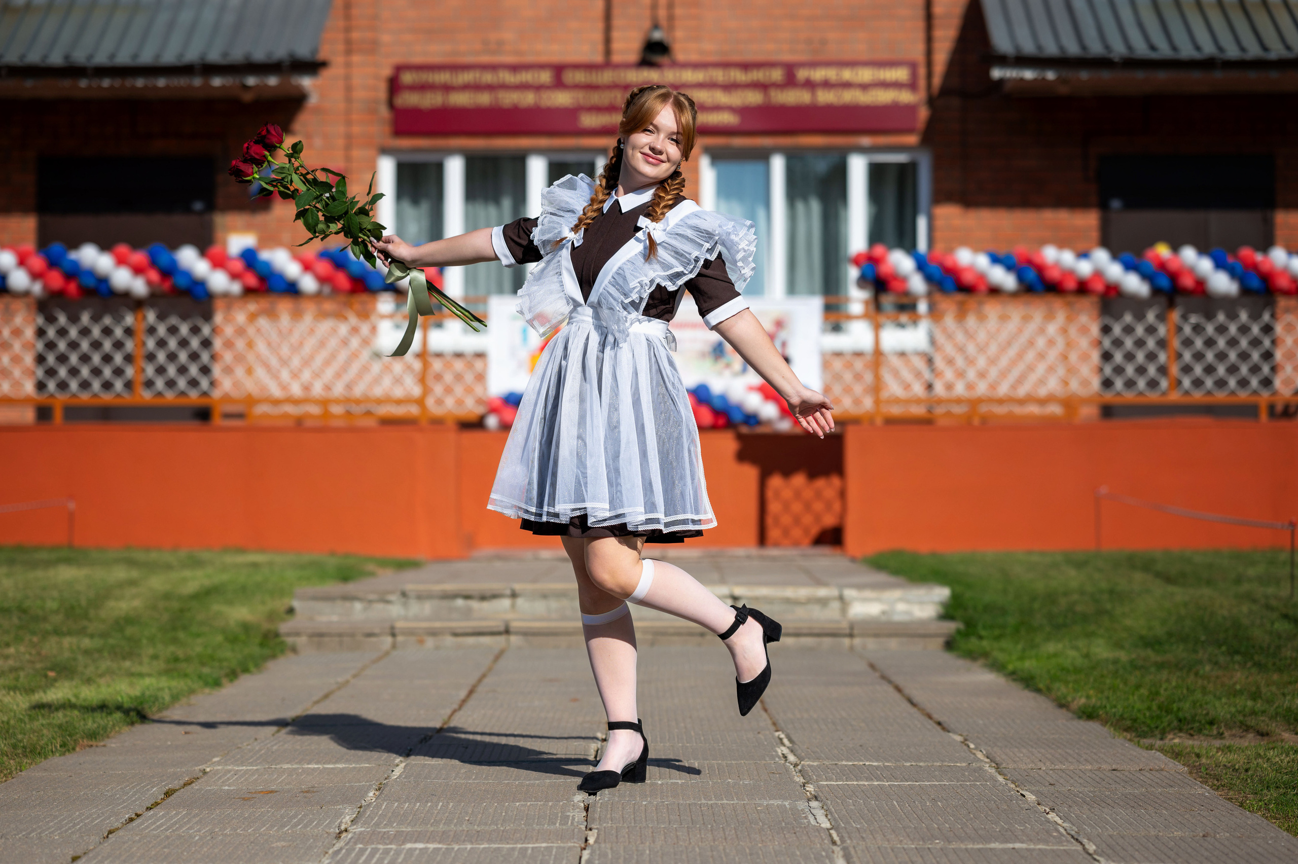 Ксюша. Первый учебный день в последнем классе. Семейный фотограф в г. Воскресенск Наталия Молева