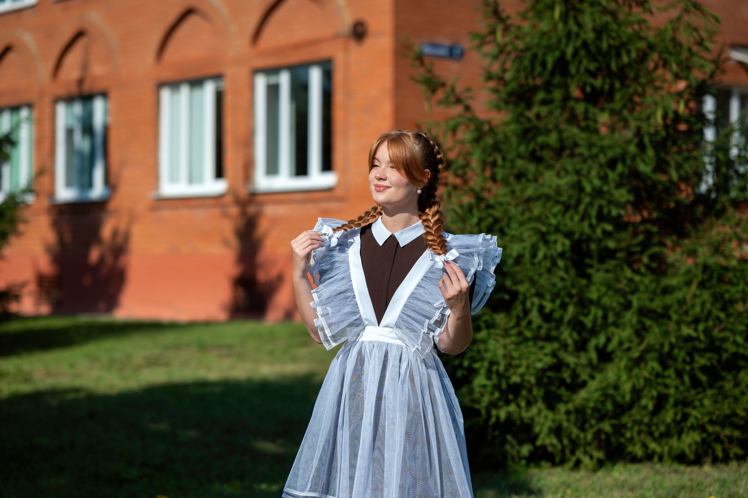 Ксюша. Первый учебный день в последнем классе. Семейный фотограф в г. Воскресенск Наталия Молева