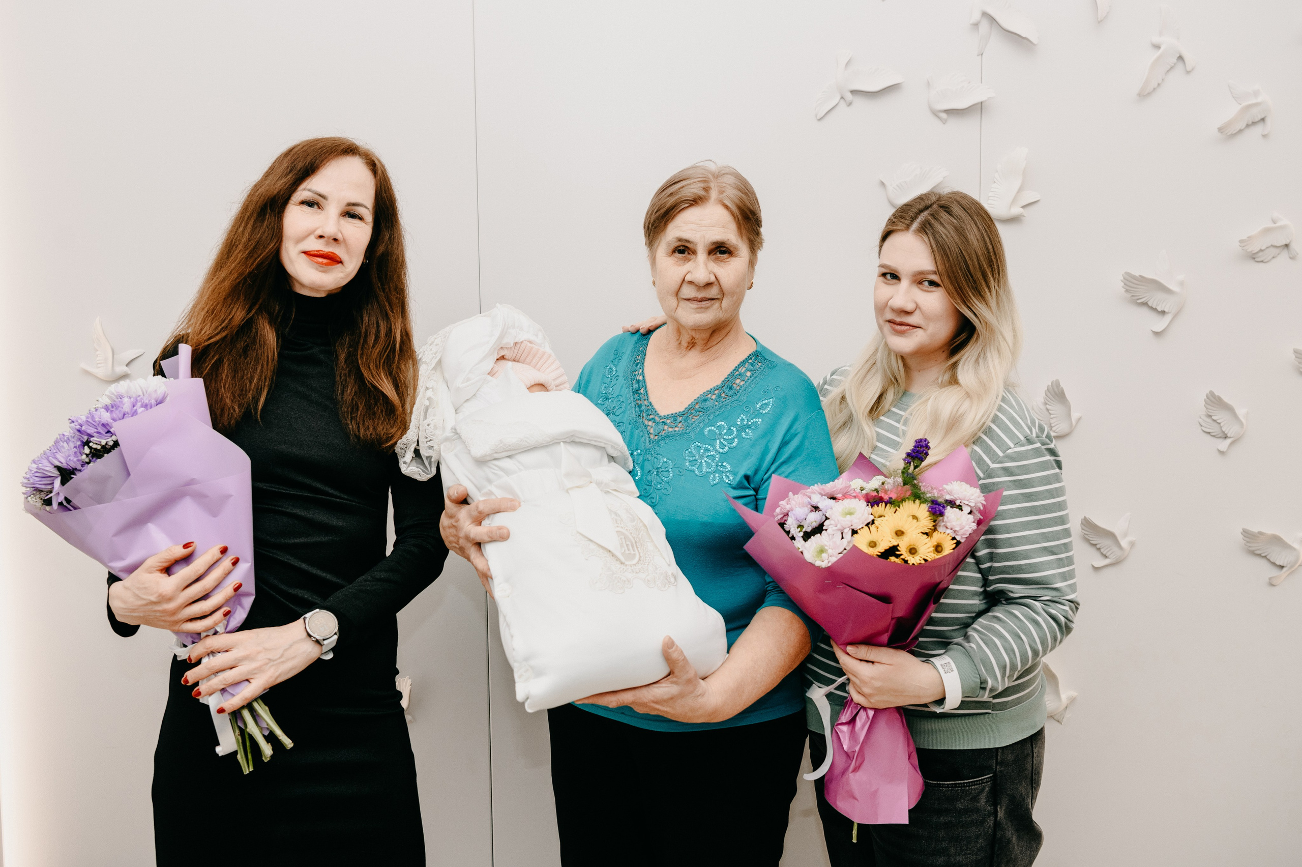 Выписка Арины. 4 роддом. Фотограф на выписку из роддома в Москве и МО