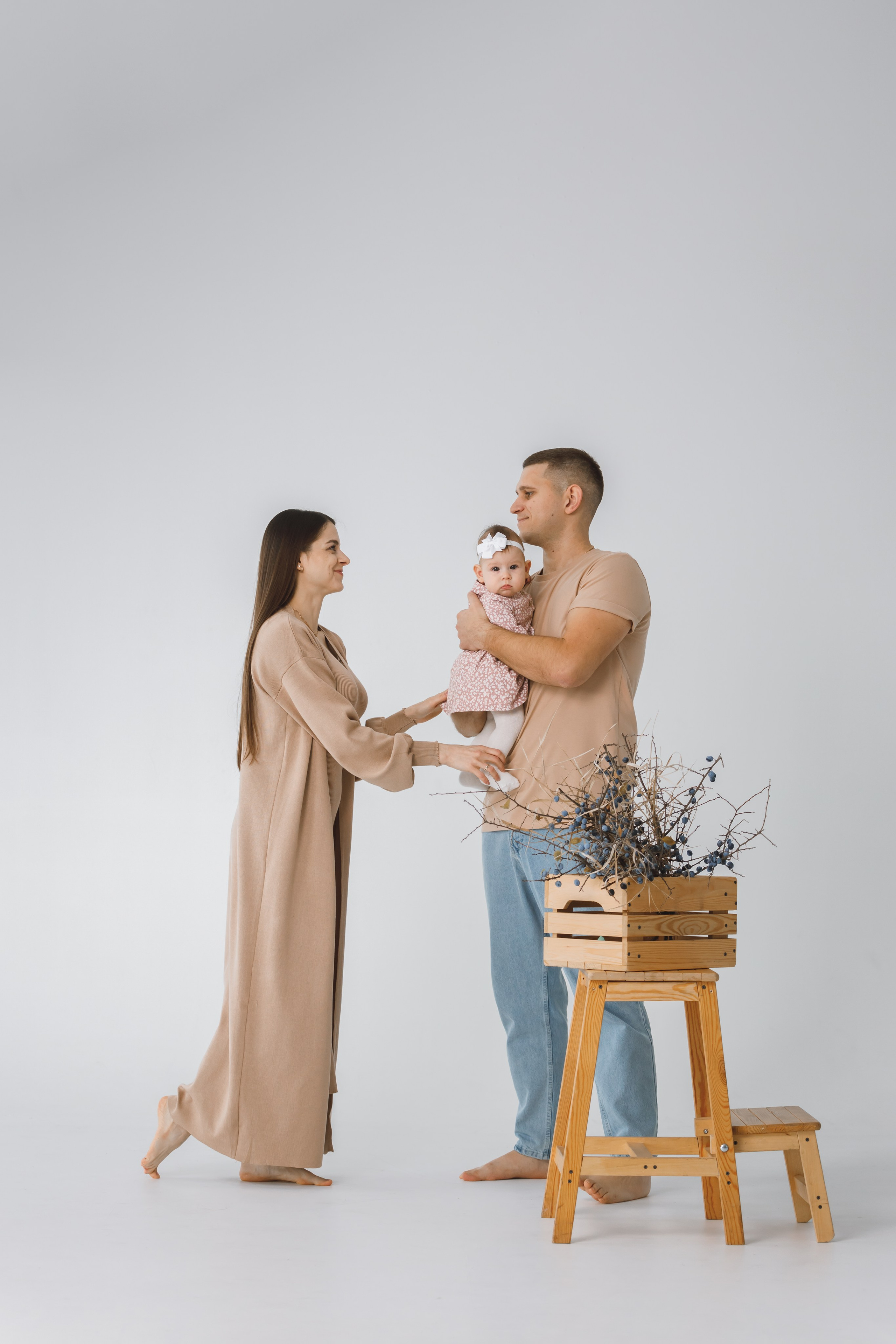 Семейная студийная фотосессия. Свадебный и семейный фотограф в Краснодарском крае Мария Данилкина