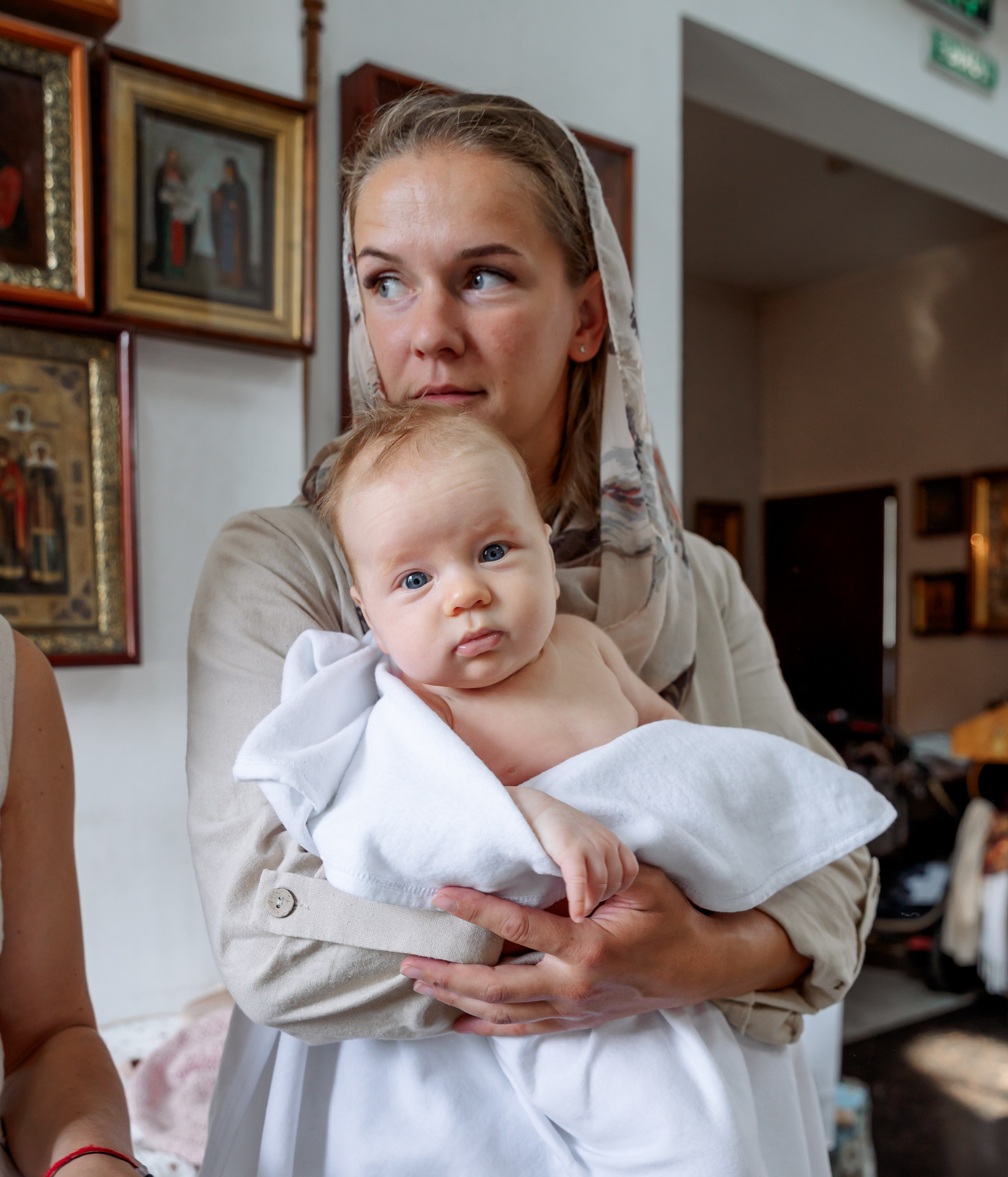 Крещение Сияны. Портретный и семейный фотограф в Москве Ирина Голубчина