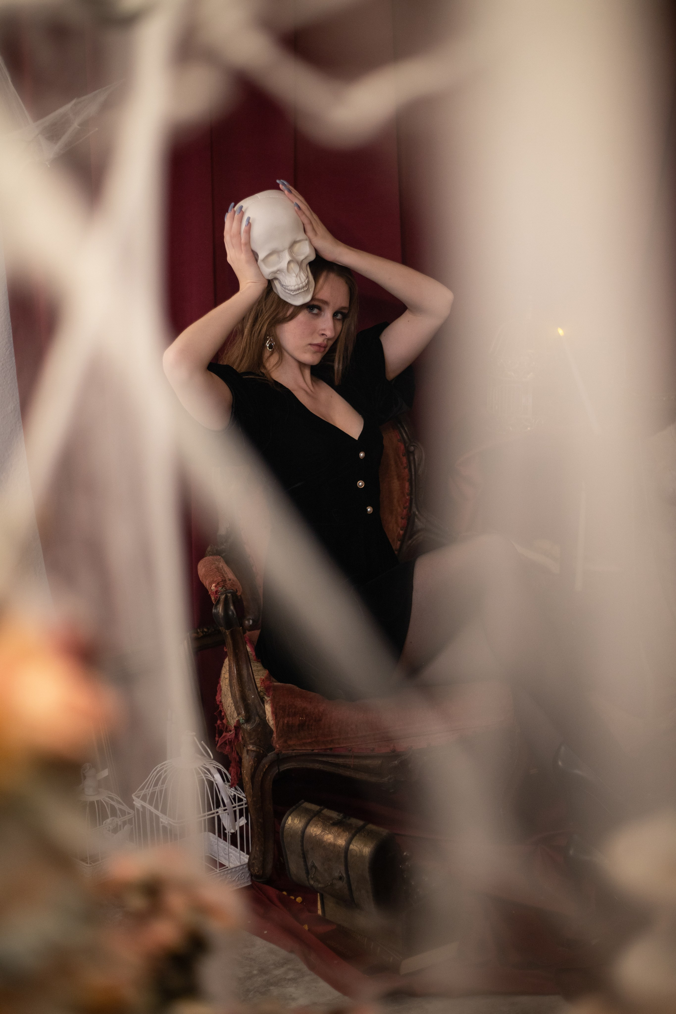 Татьяна в заброшенном особняке. Индивидуальная фотосессия. Фотограф Киржач/Москва_Екатерина Мартынова