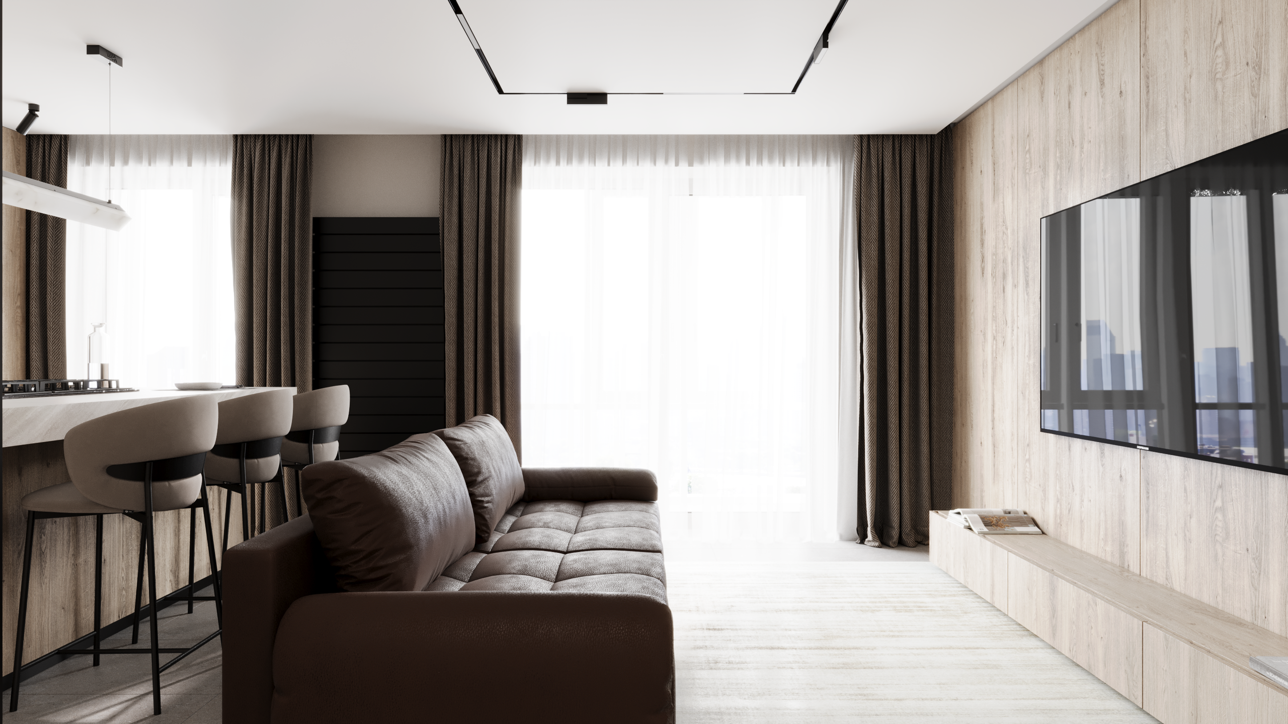 Дизайн проект гостиной