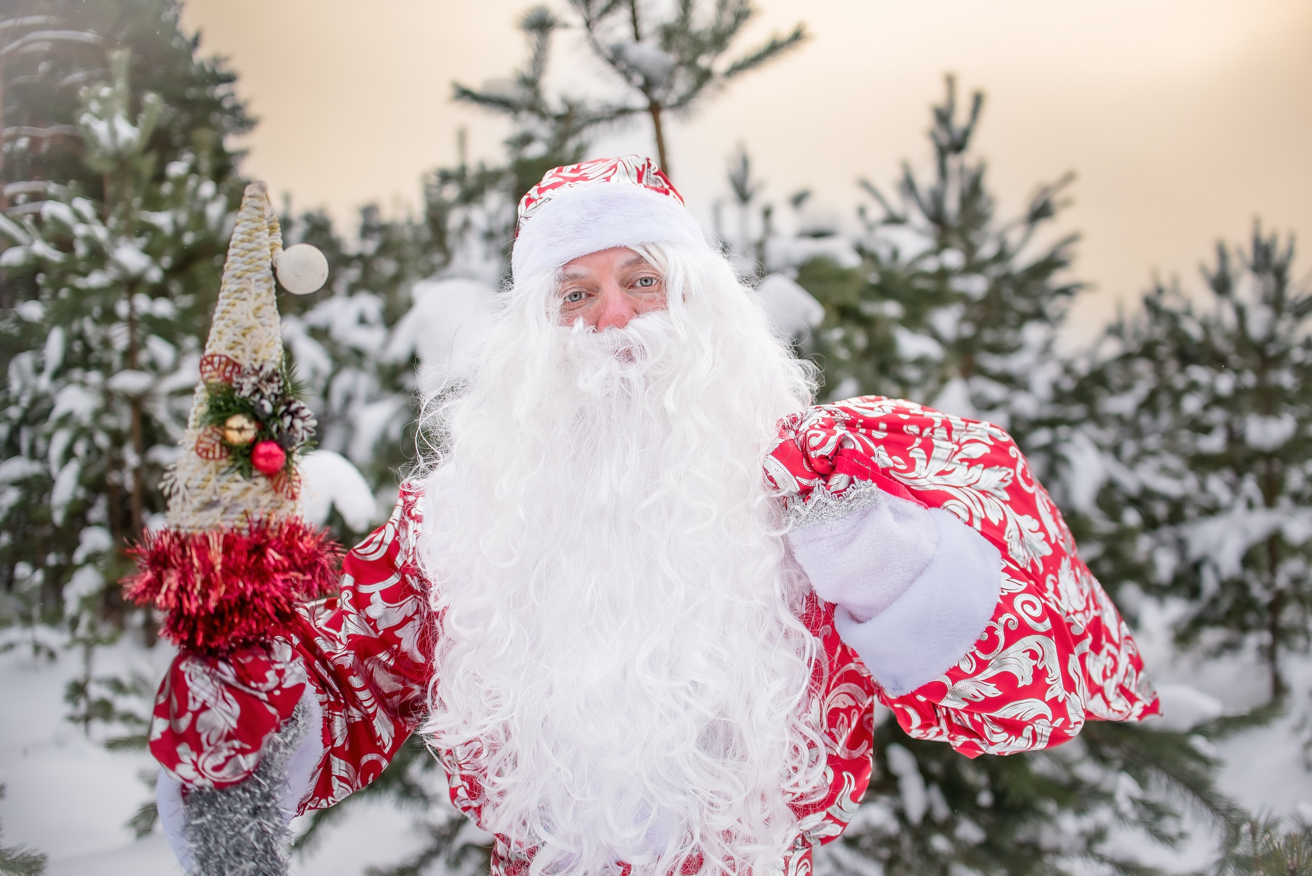 Дед Мороз и Снегурочка на фотосессии. Фотограф Макс Огурцов в Нижнем Новгороде