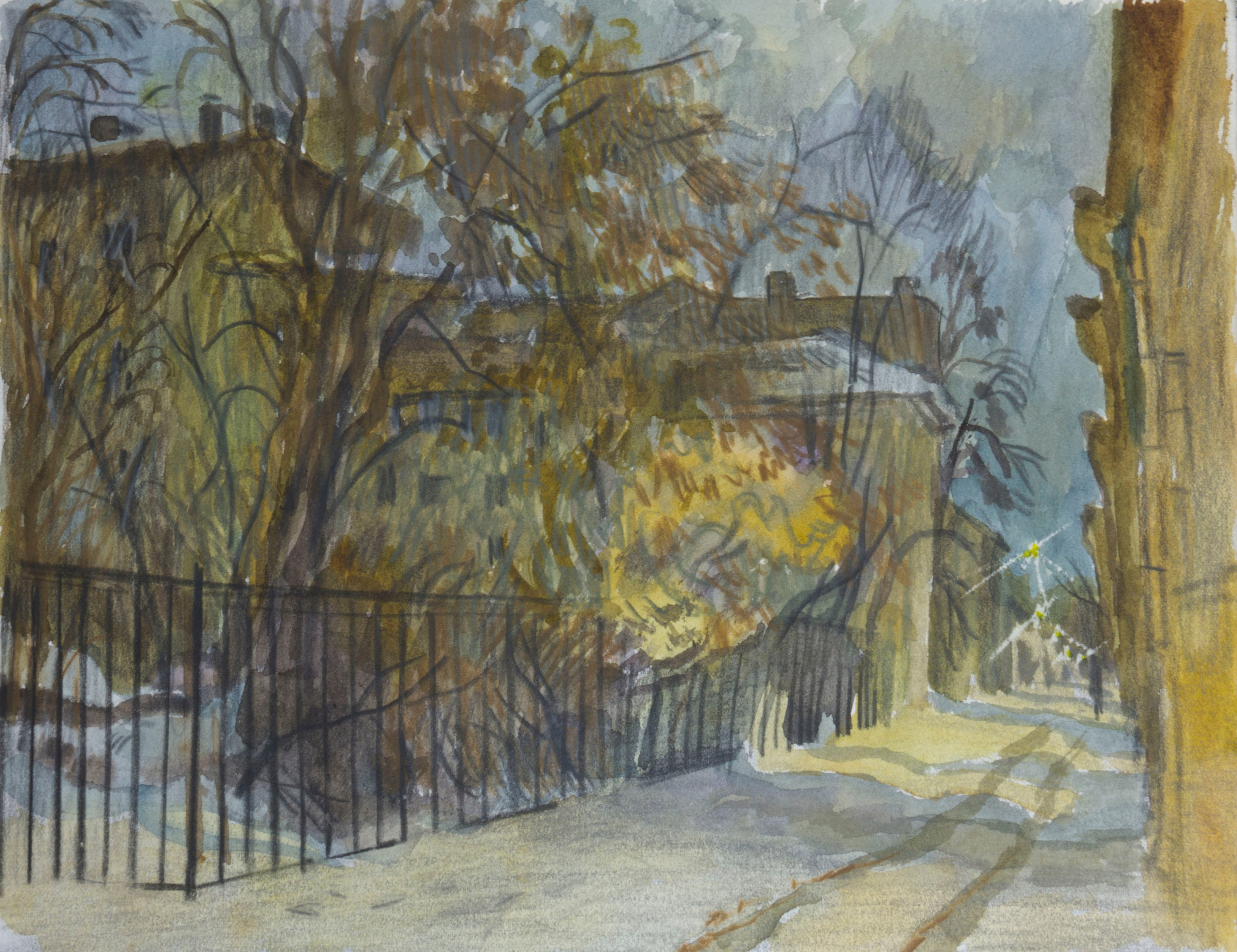 Город, графика. Ольга Васильева художник в Санкт-Петербурге