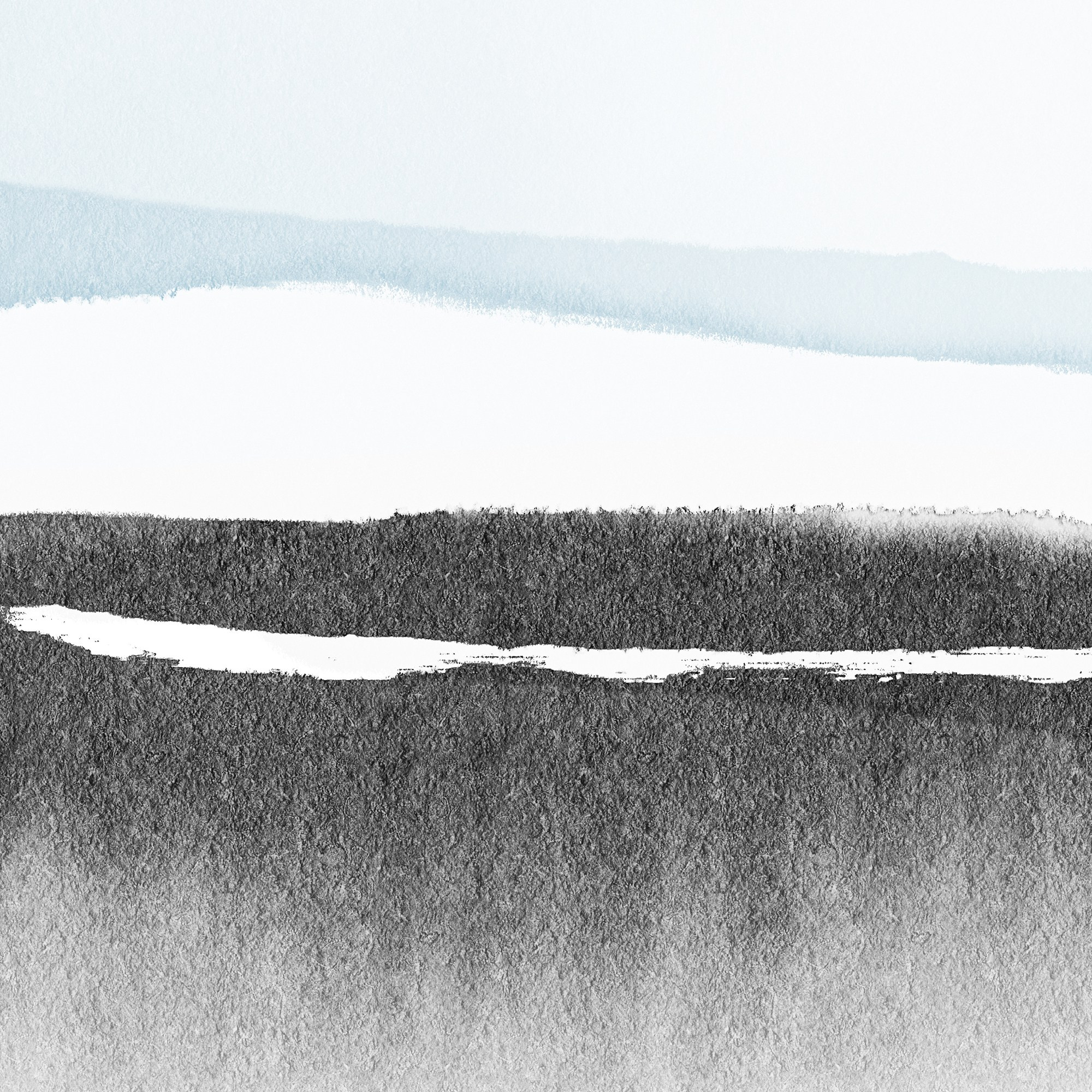 Живопись в голубых цветах. Современная акварель. Фрагмент.