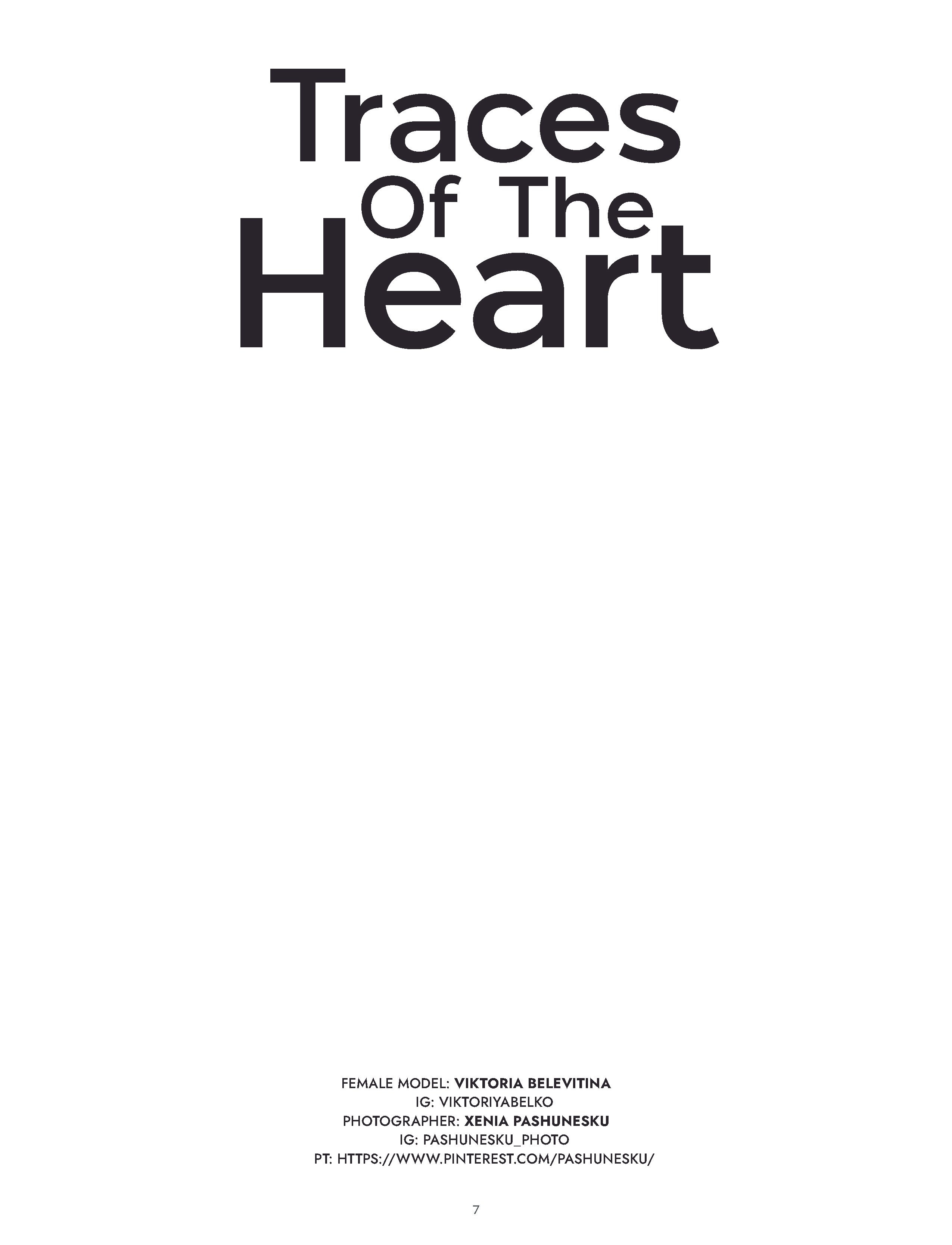 Traces of the Heart. STORIES magazine. 2024. Пашунеску Ксения: Фотограф | Фотосессия в Анапе