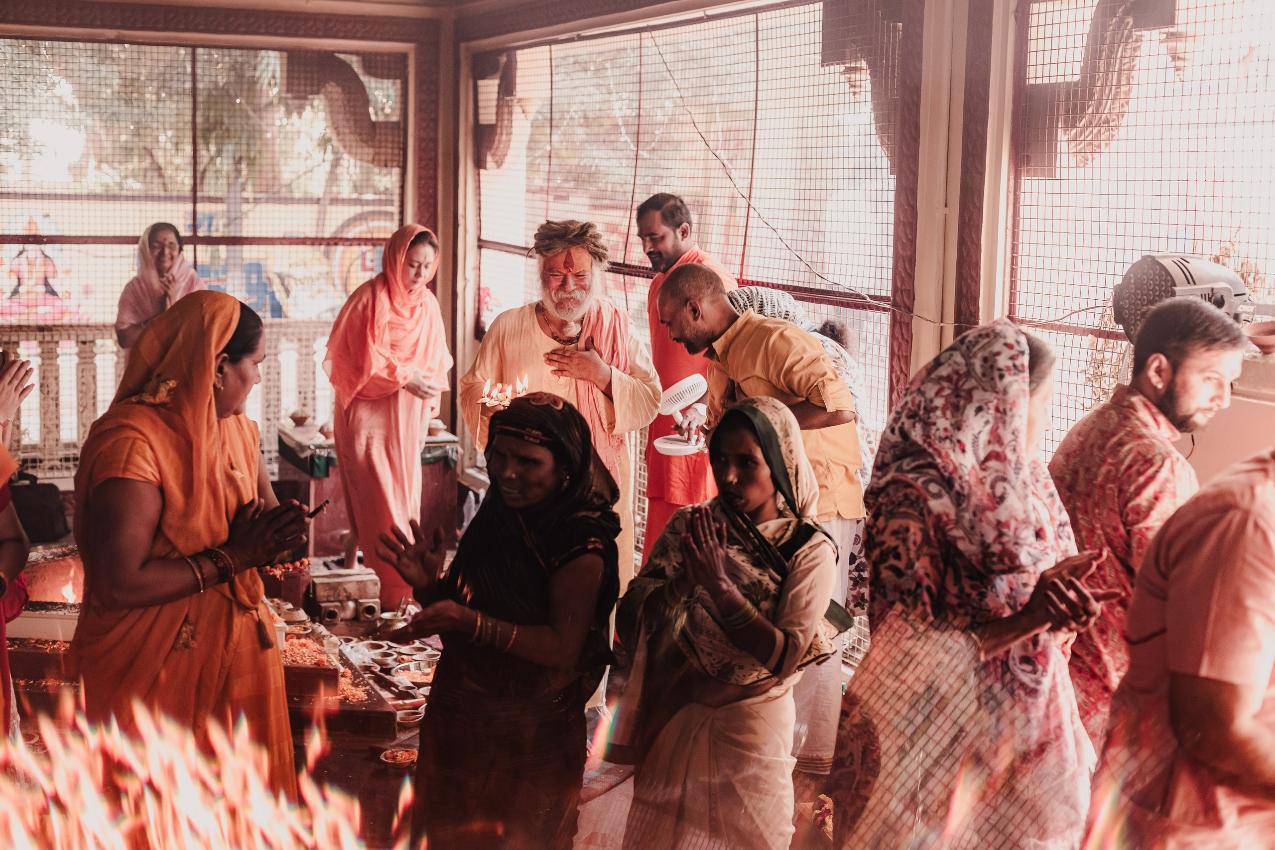 Navaratri yajna at Devraha Baba Ji ashram. Мариам Багдасарян