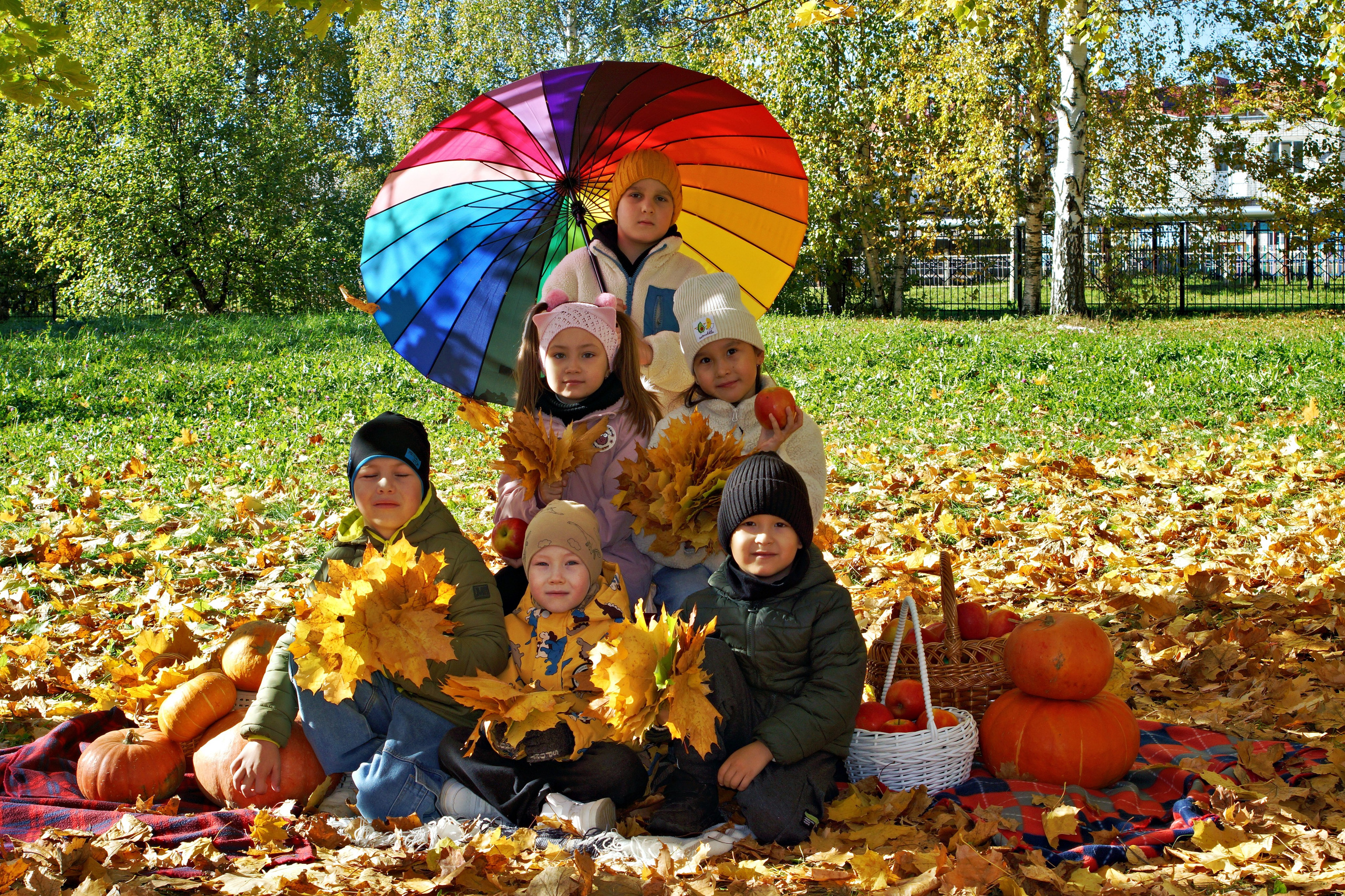 Осенняя фотосессия в детском саду г. Йошкар-Ола