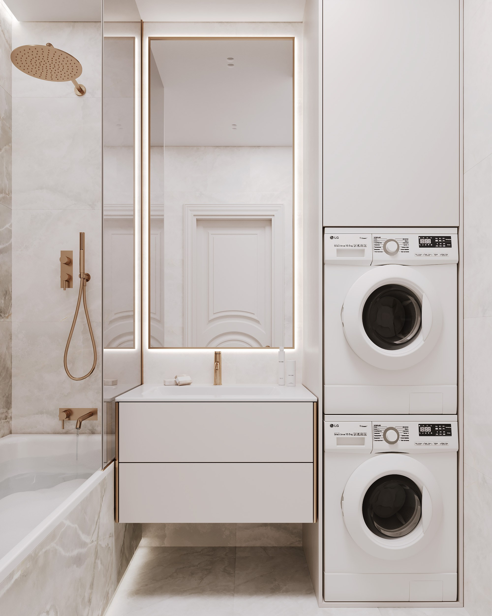 Проект 9 ЖК Западный порт 80 м². Artstudio17 Дизайн-студия Ирины Чабан в Москве