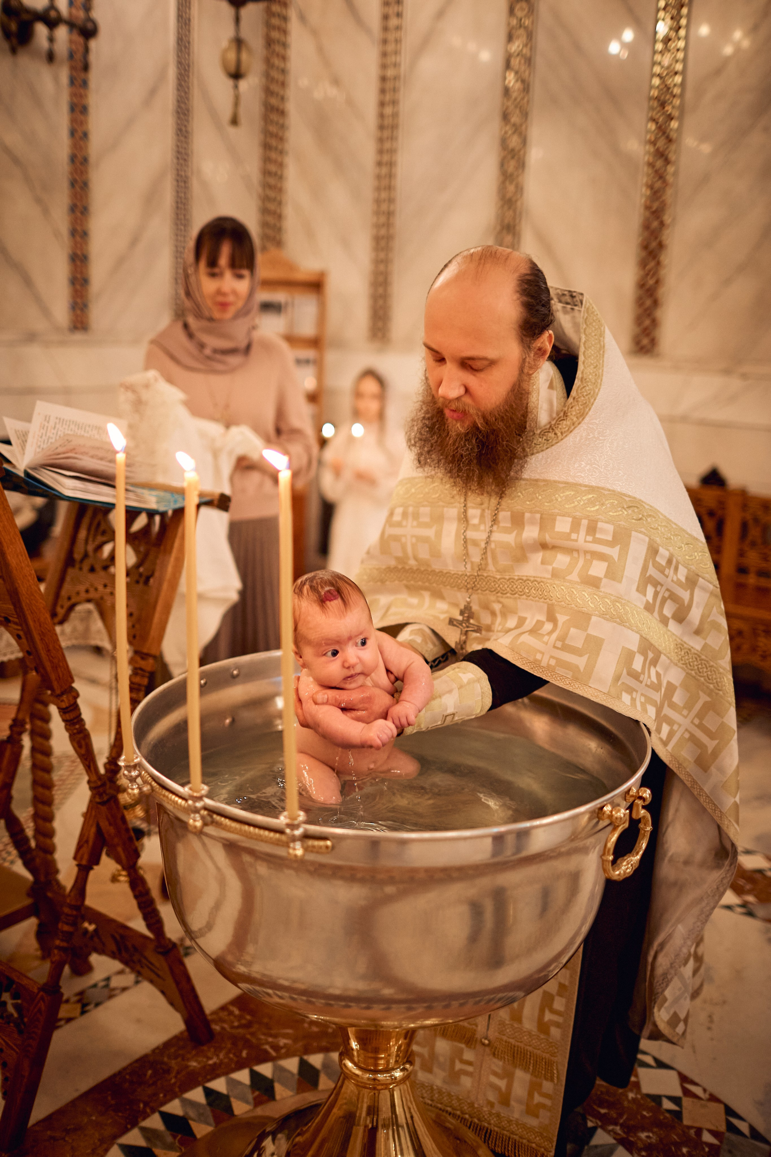 Таинство Крещения. Фотограф Москва|Ясенево Яна Новокрещенных