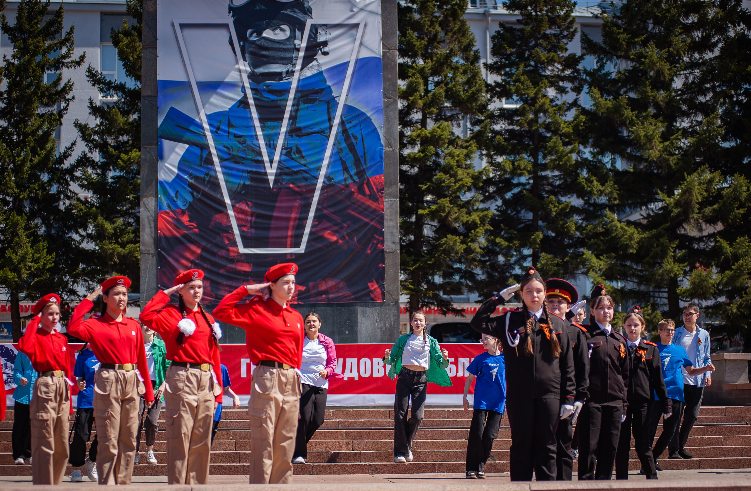 8 Мая. Парад ЮнАрмии. Андреева Александра фотограф в г. Улан-Удэ