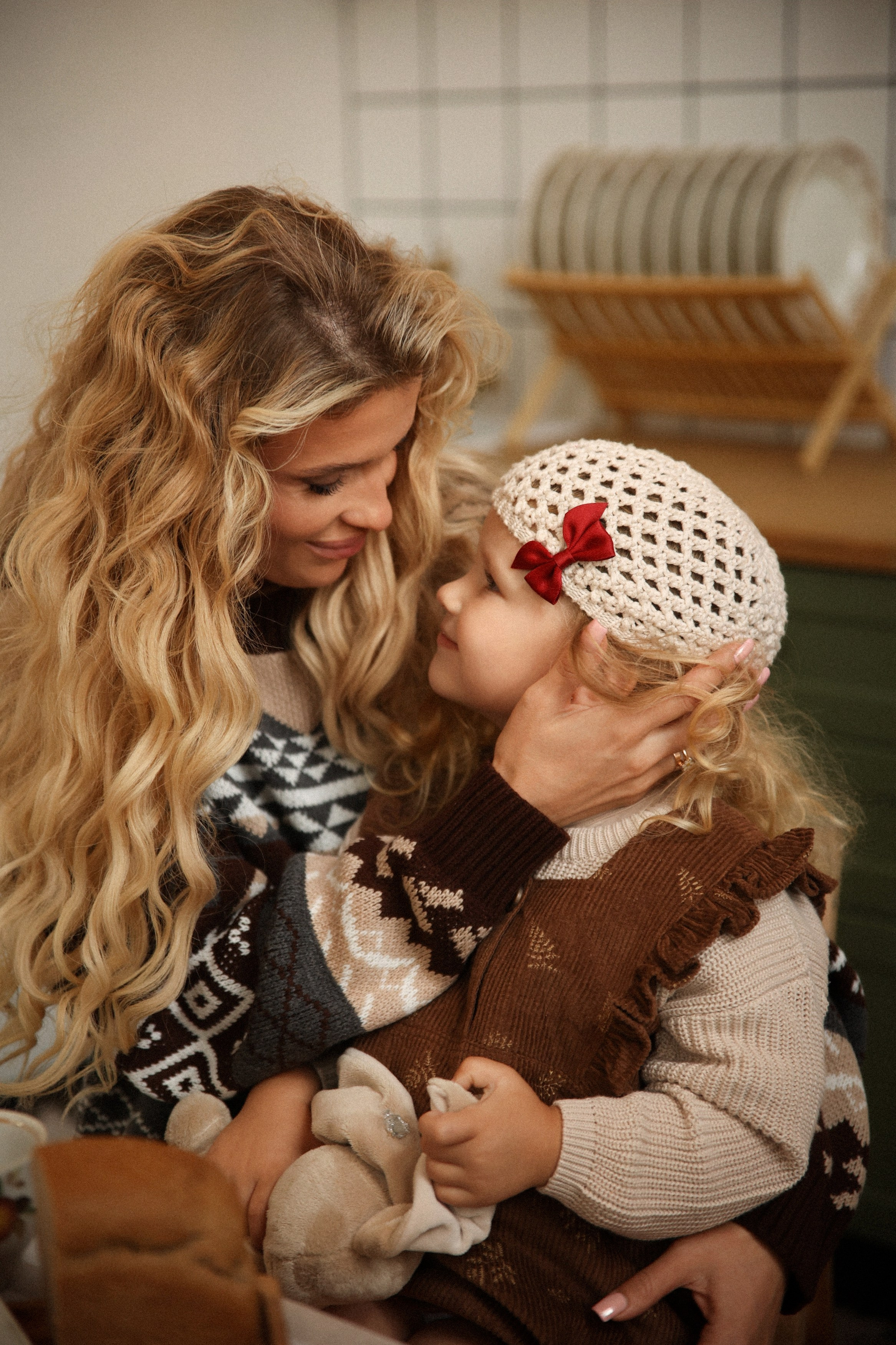 Мама и дочка фотосессия в студии. Фотограф Владимир Москва