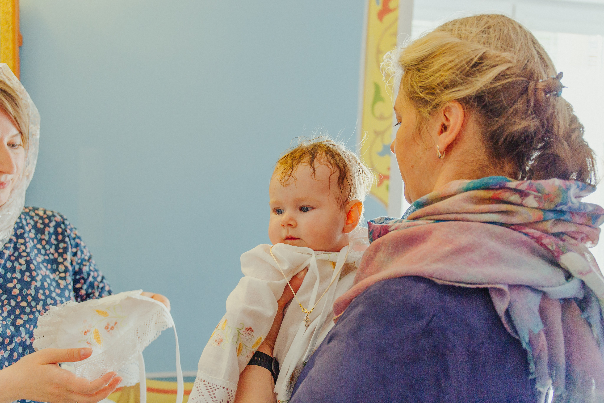 Фотосессия крещения малыша. Фотограф новорожденных и детский в Сергиевом Посаде Кругликова Юлия