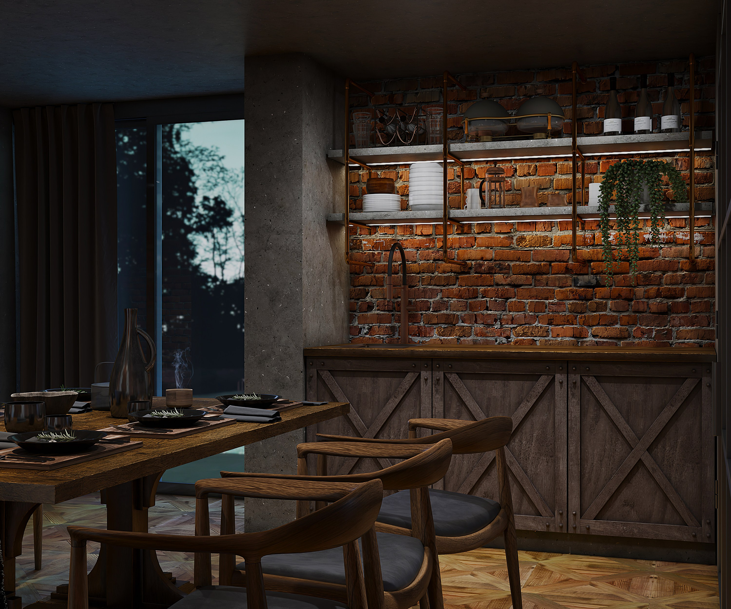 Вилла Елена. г. Геленджик пос. «Сосновка» дом 260 кв. м. Цель: для проживания семьи из 5 человек. Заказчики из г. Уфа. Дизайн интерьеров, строительство, ремонт домов и квартир в Геленджике