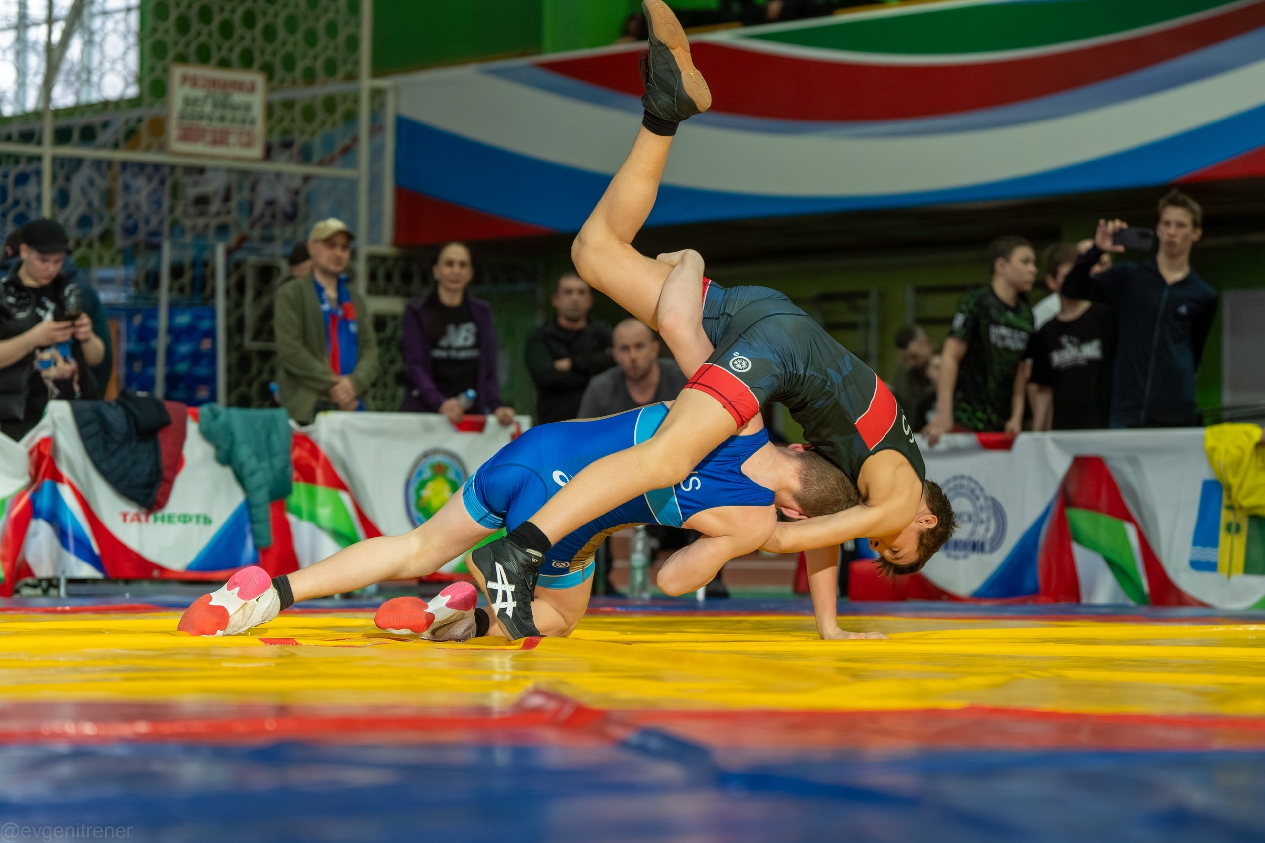 Всероссийский турнир по «Вольной борьбе». M-7 OPEN-14. Дневная часть. г. Нижнекамск 28.03.26. Евгений | Спорт Фото в Татарстане