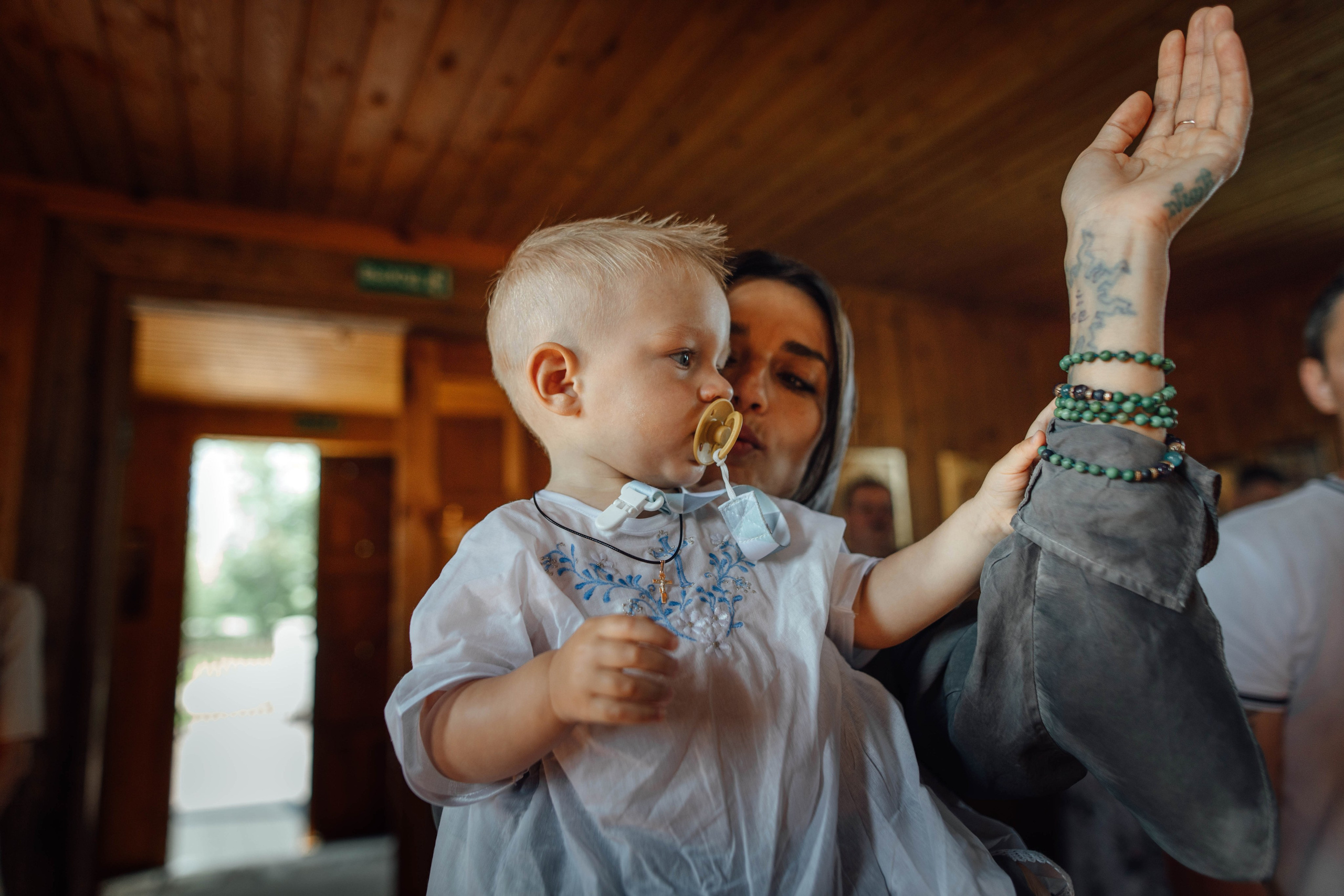 Крещение Тимофея, д. Киевец, храм Святой Троицы, август 2025