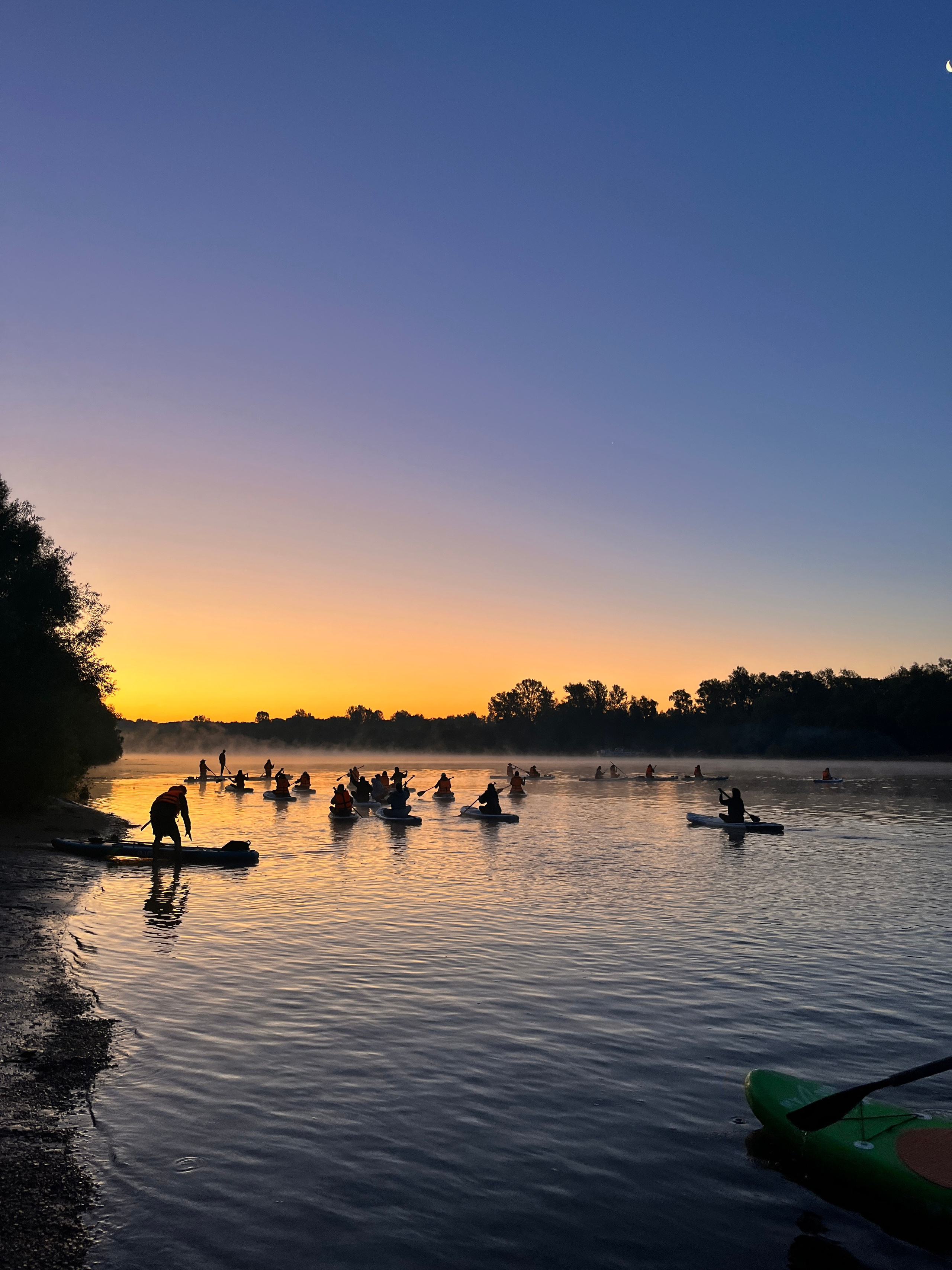 Рассвет на сапах в Сипайловских карьерах