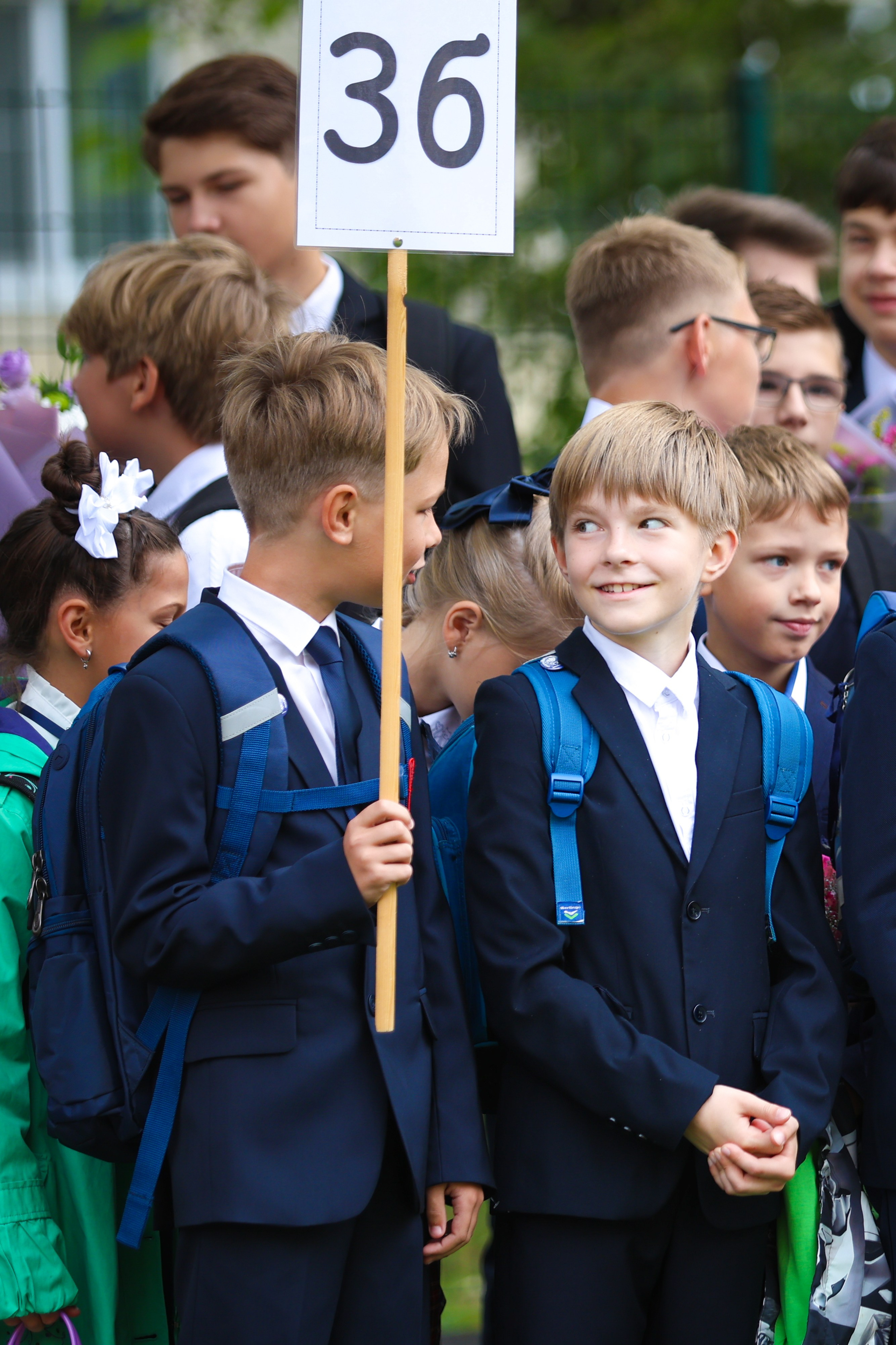 1 сентября в школе № 500. Фотограф Дарья Попова