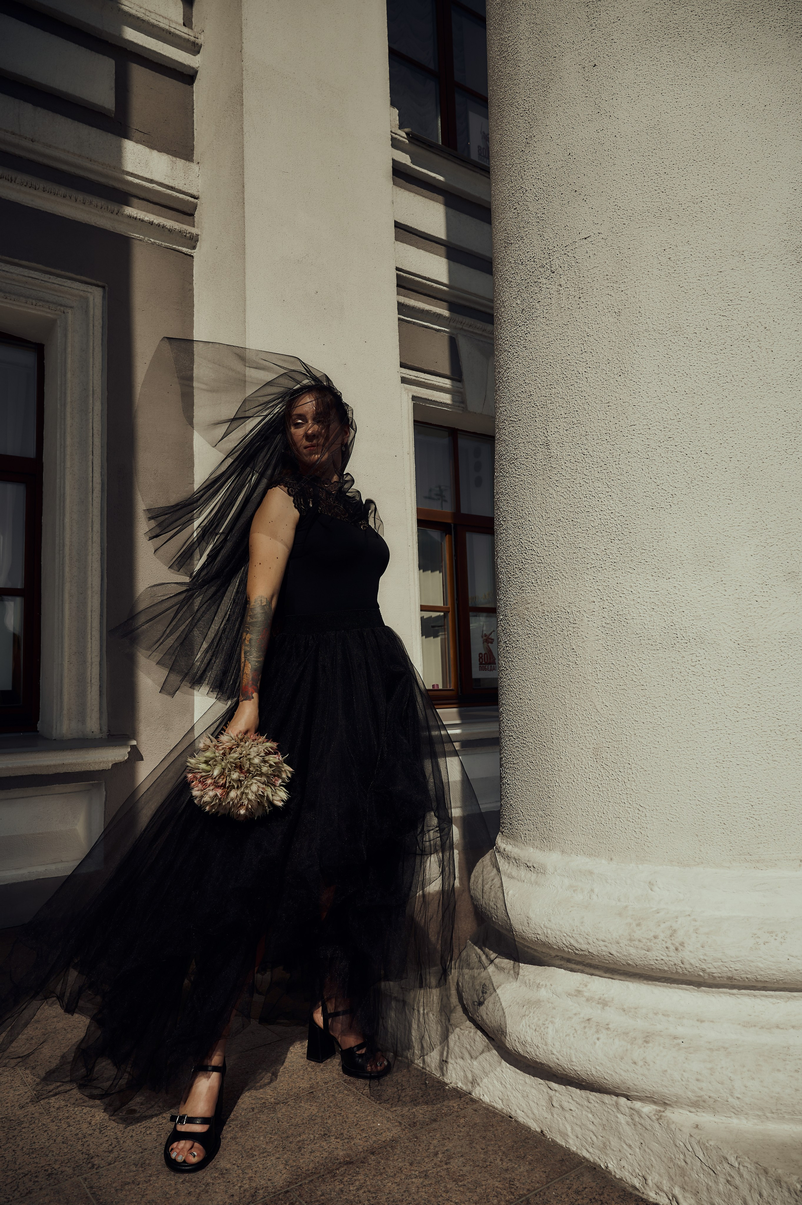 Свадебная фотосессия в Туле в черном. Свадебный фотограф в Туле Никита Беляев