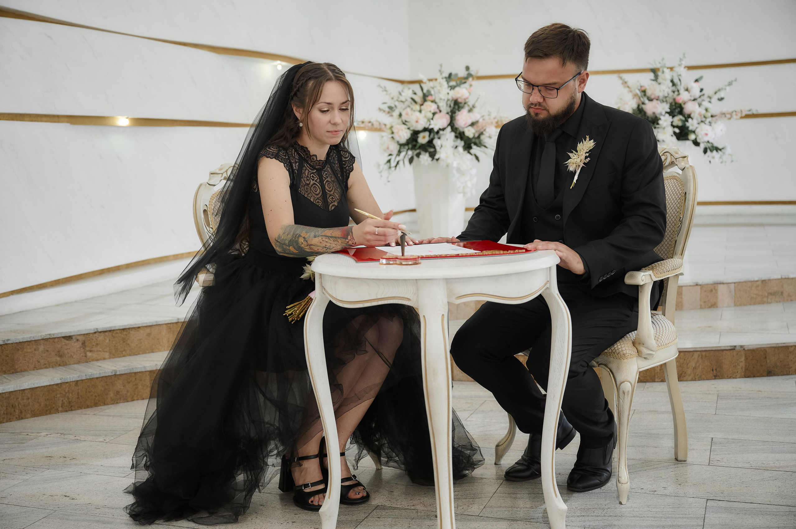 Свадебная фотосессия в Туле в черном. Свадебный фотограф в Туле Никита Беляев