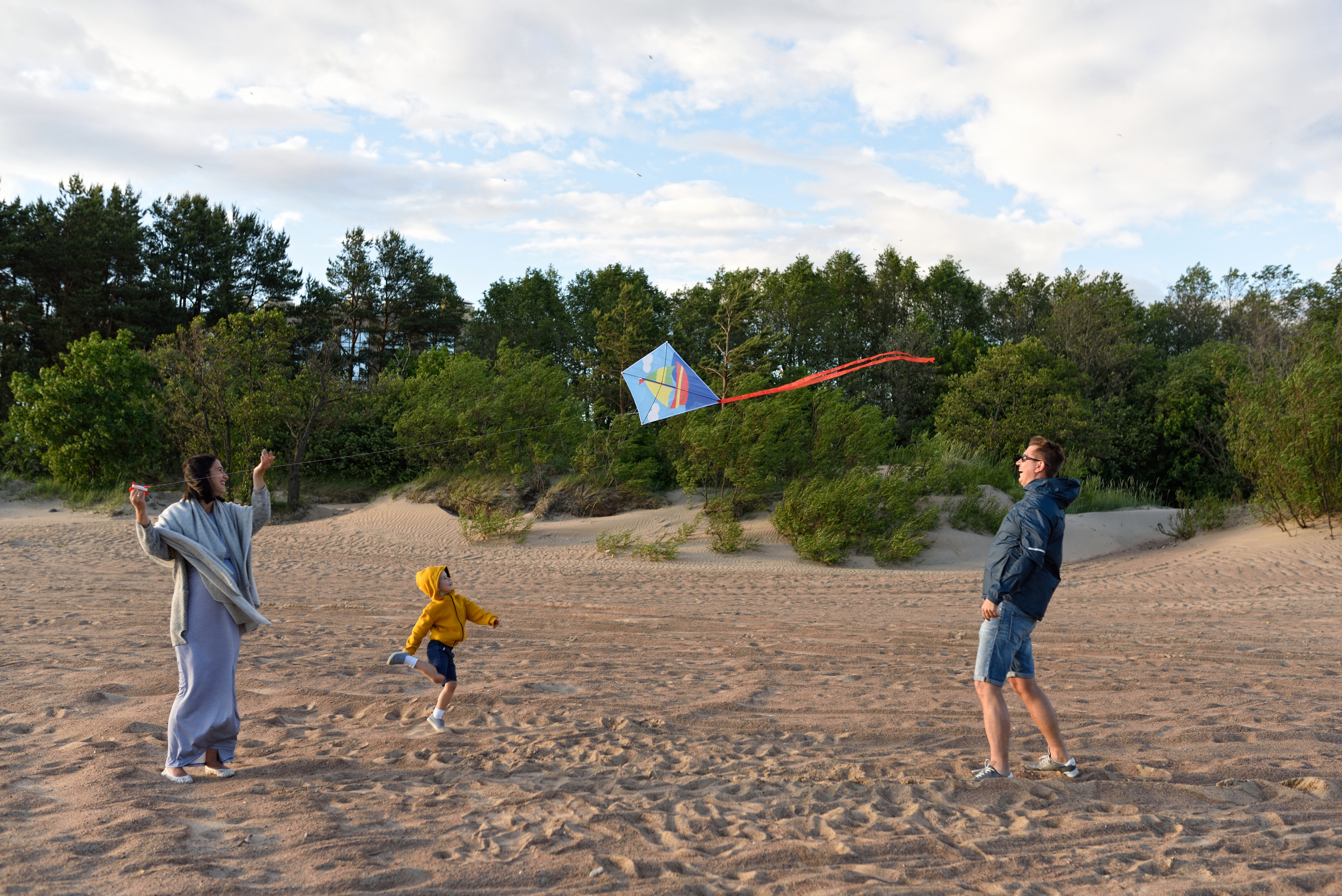 Семейная съемка на заливе. Фотограф в Санкт Петербурге Александра Вильдгрубе