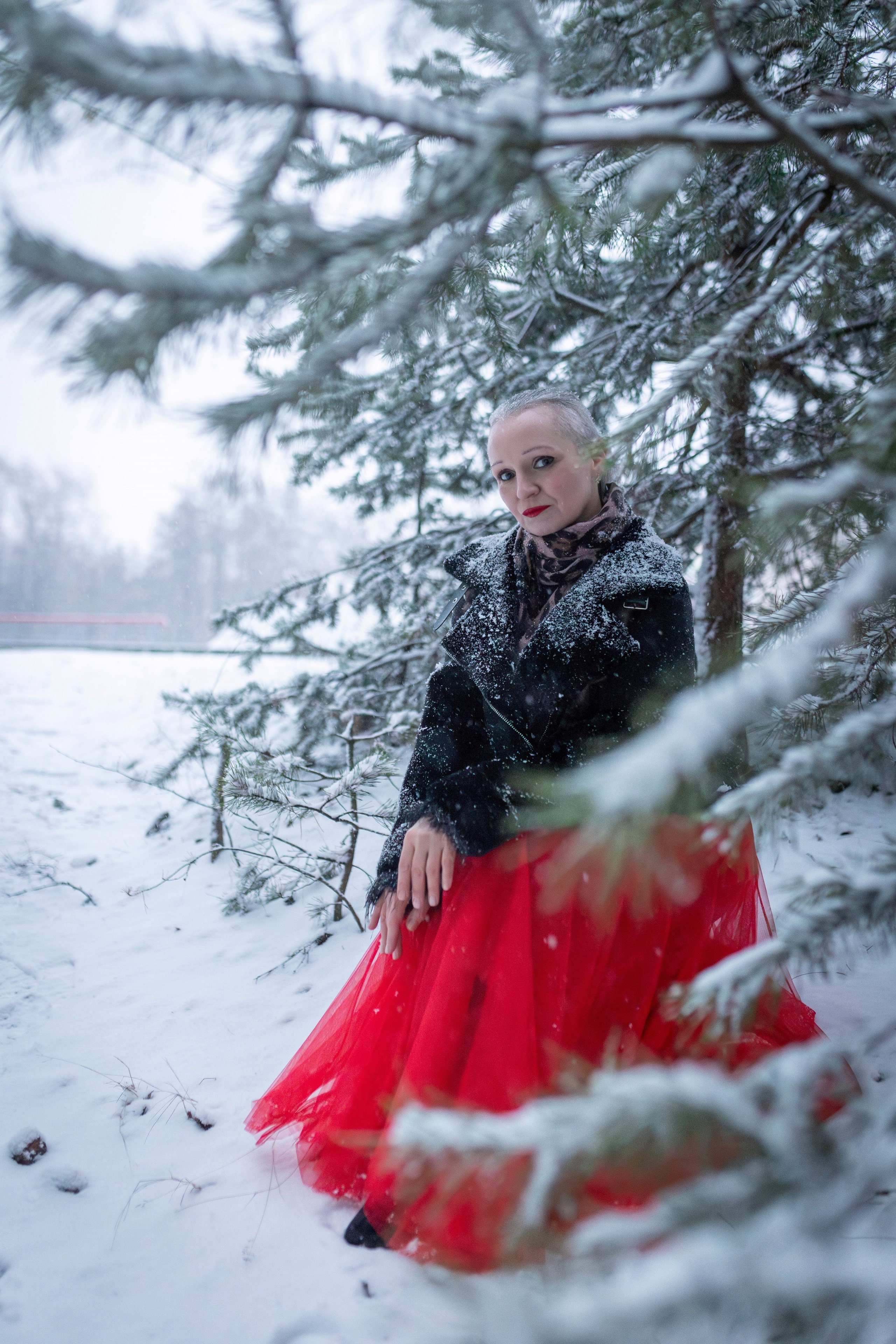 2025-01-01. Рубин на снегу, ♥️❄️