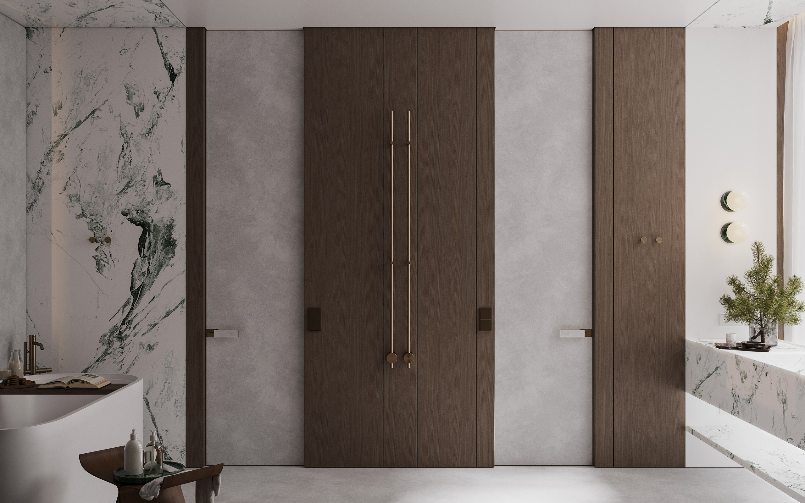 Ванная комната с панорамным окном. 3D визуализатор