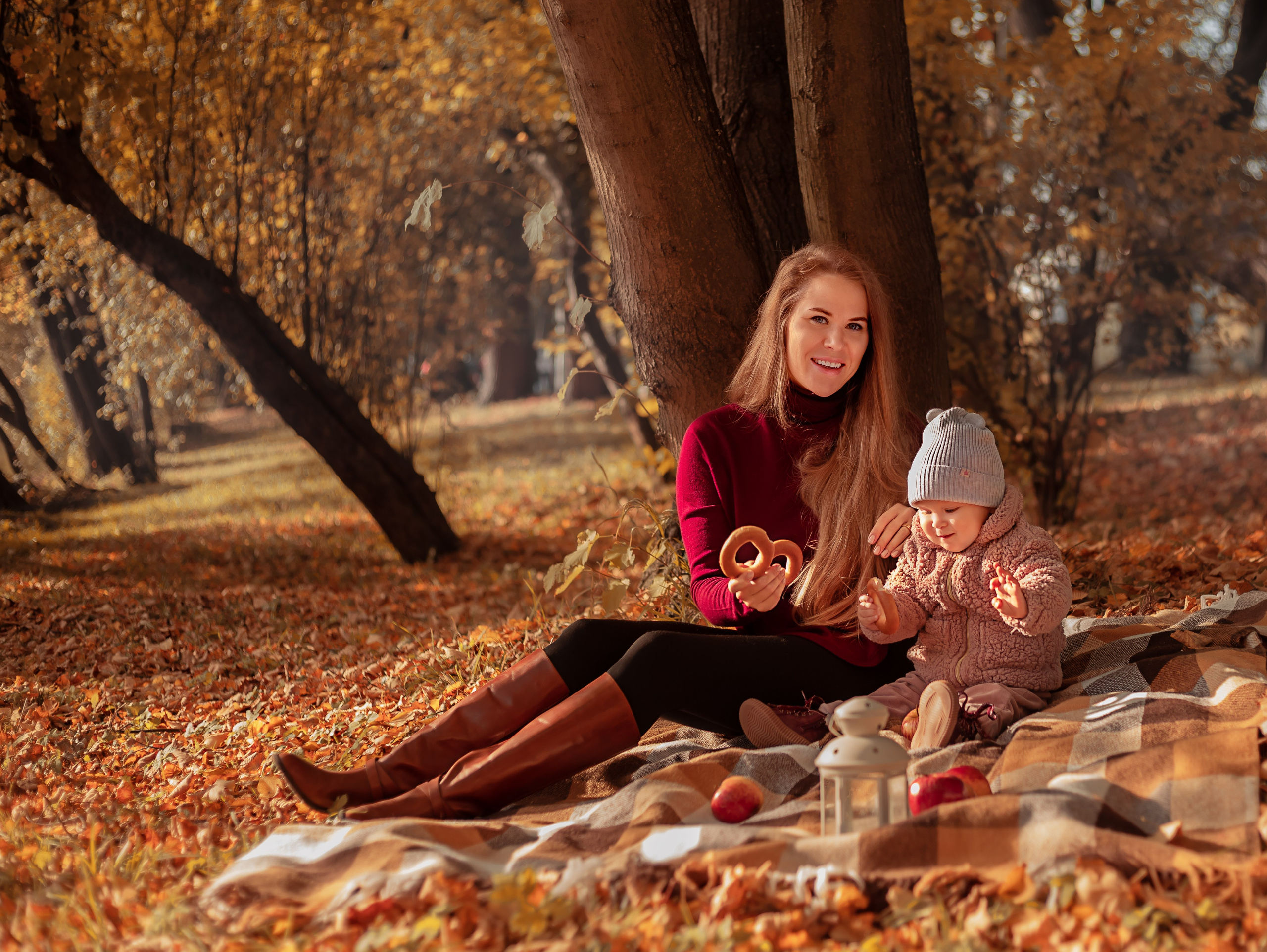 Осенняя съемка мама и дочка. Фотограф в Санкт-Петербурге Анастасия Полякова