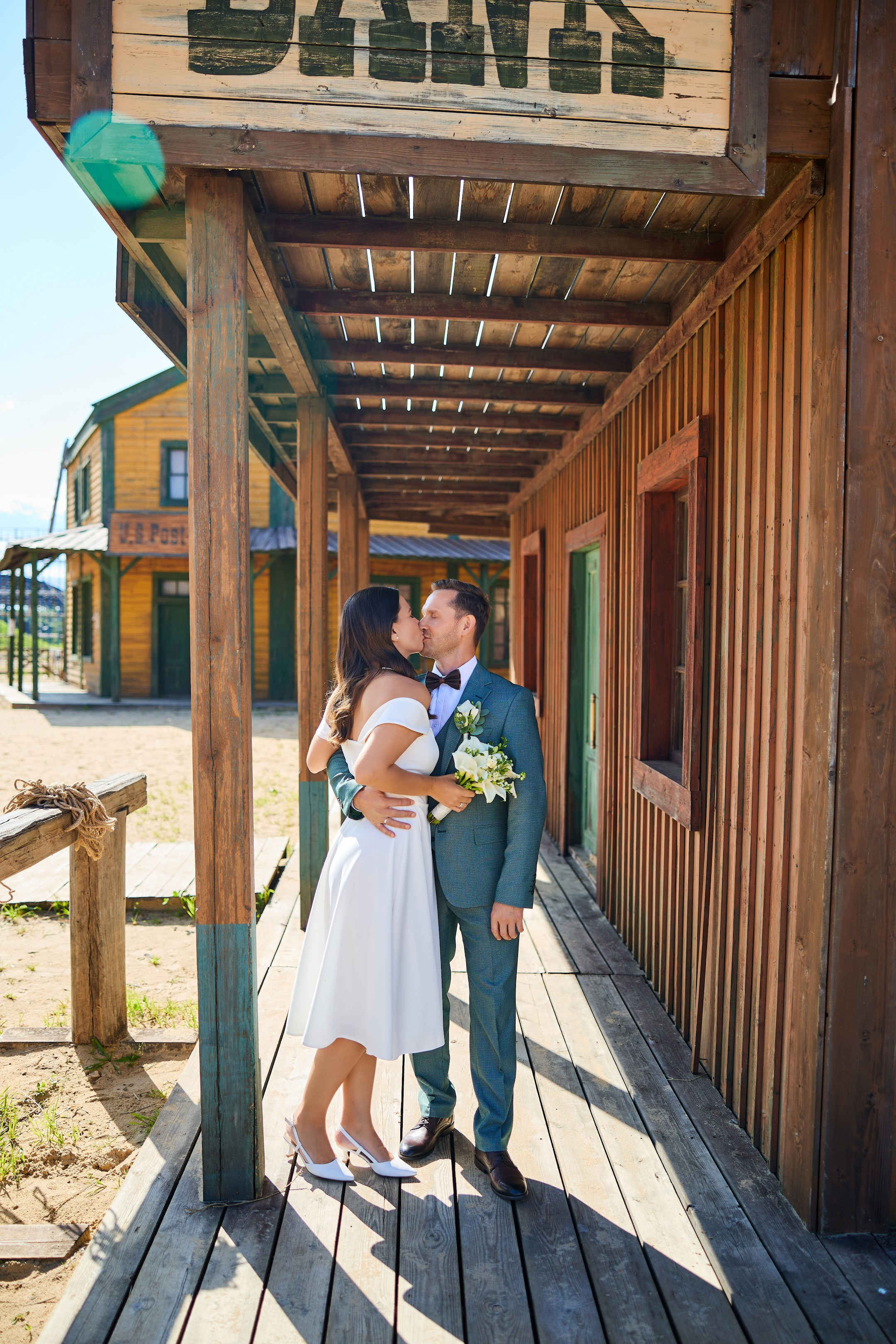 Свадебная фотосессия в Кинопарке Москино. Свадебный фотограф Сергей Колбинский