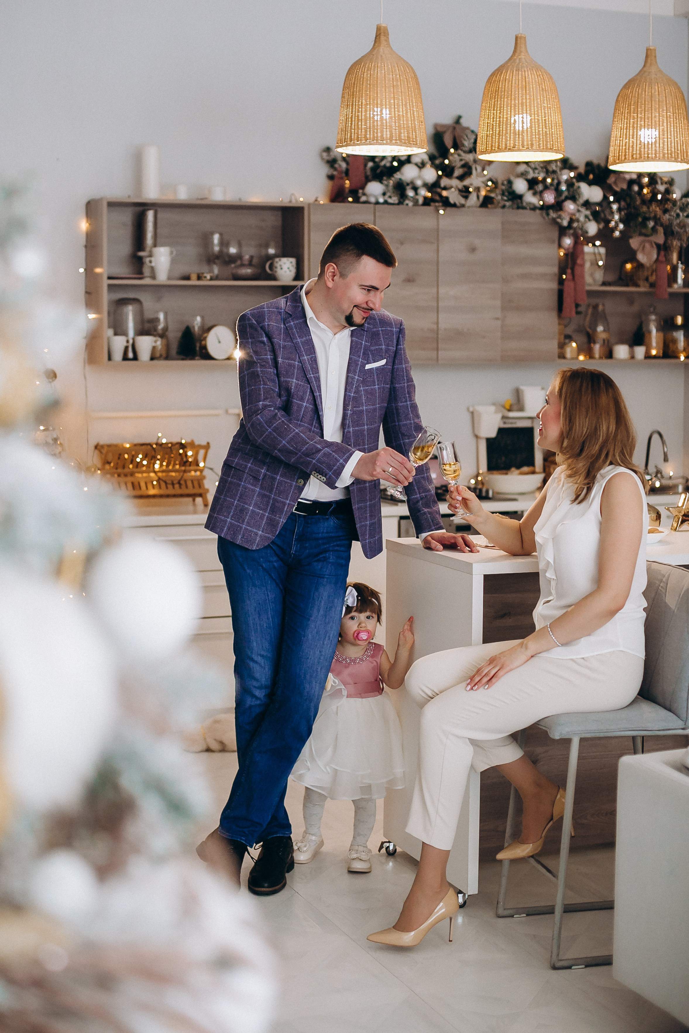 Новогодняя фотосессия в студии. Семейный, детский и школьный фотограф в Москве Рудницкая Анна