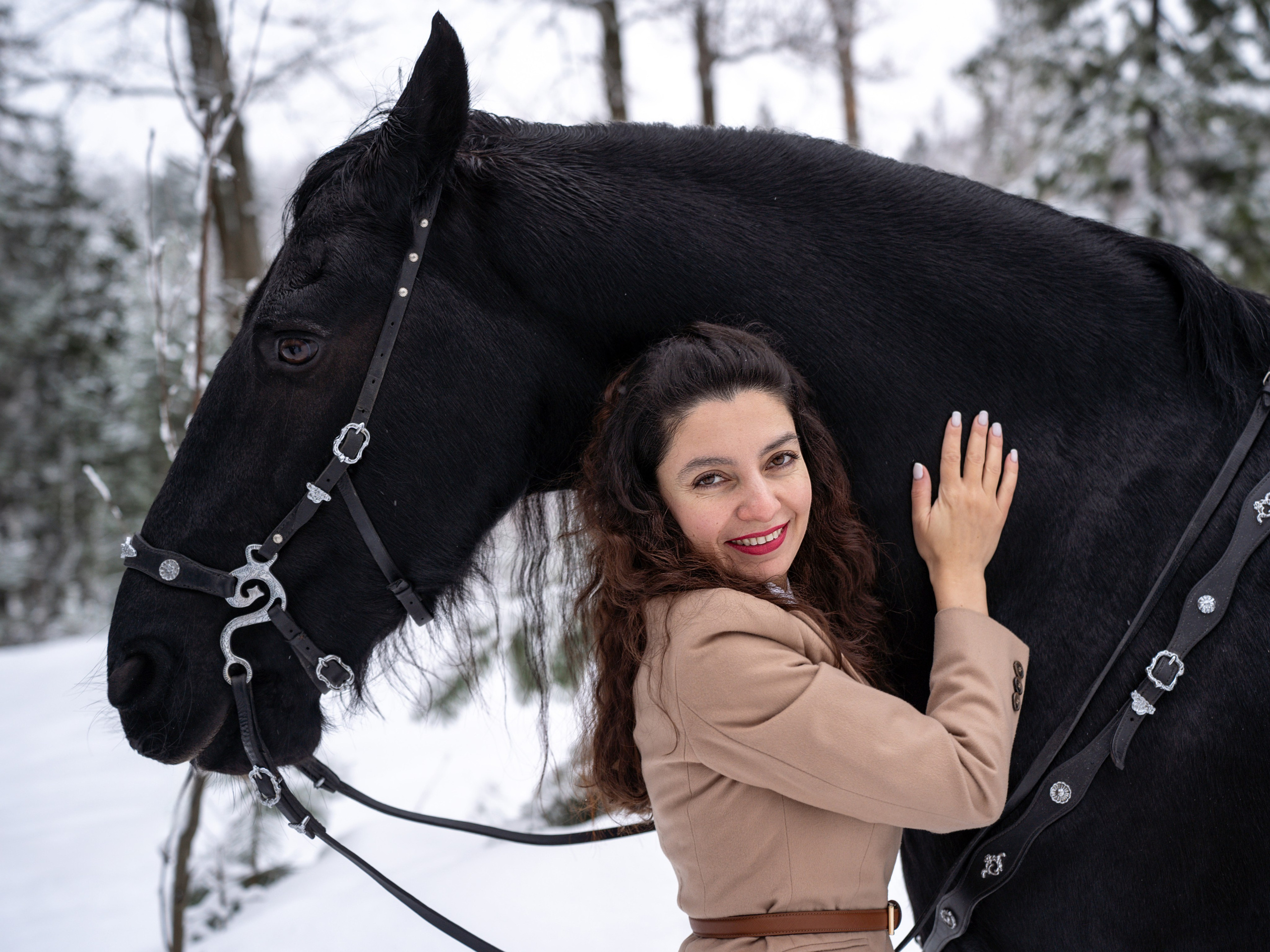 Лошадки зима. Фотограф Зинаида Евдокимова