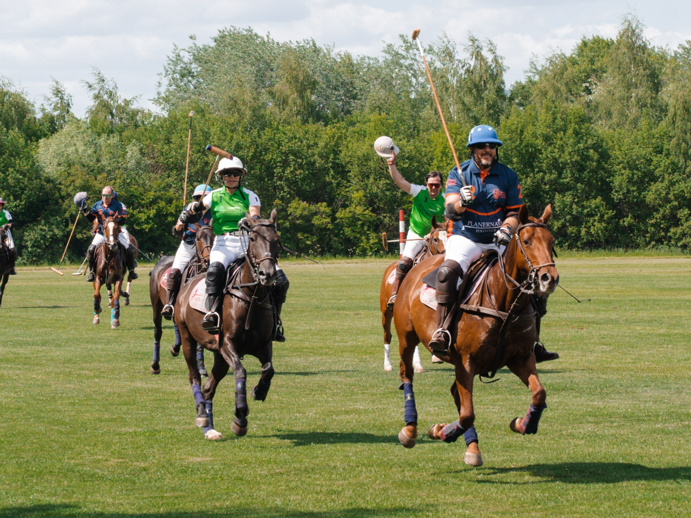 Конное поло. Фотограф Зинаида Евдокимова