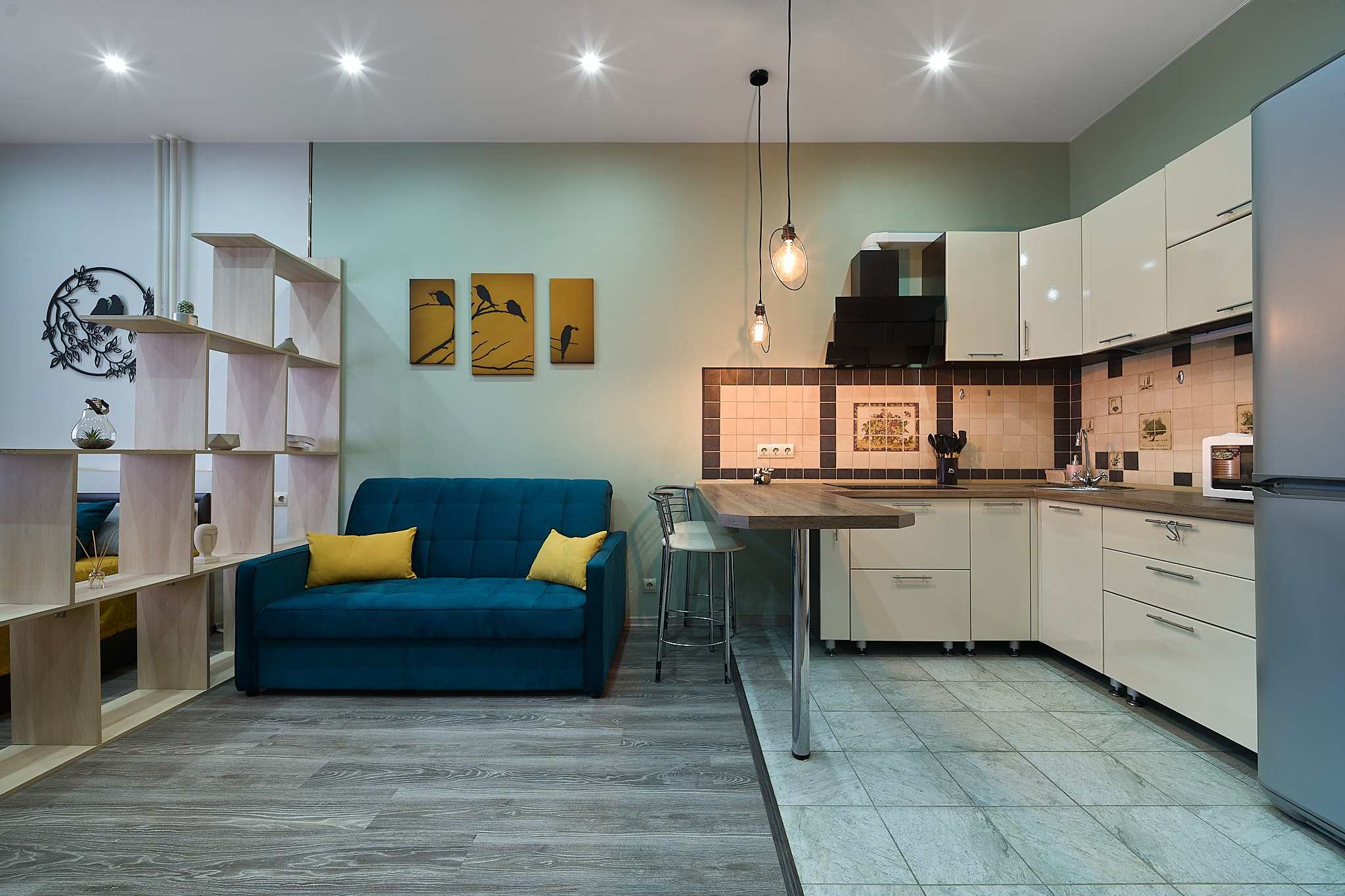 Однушка для посуточной сдачи. Заказчик — АН «Борисов». Главная