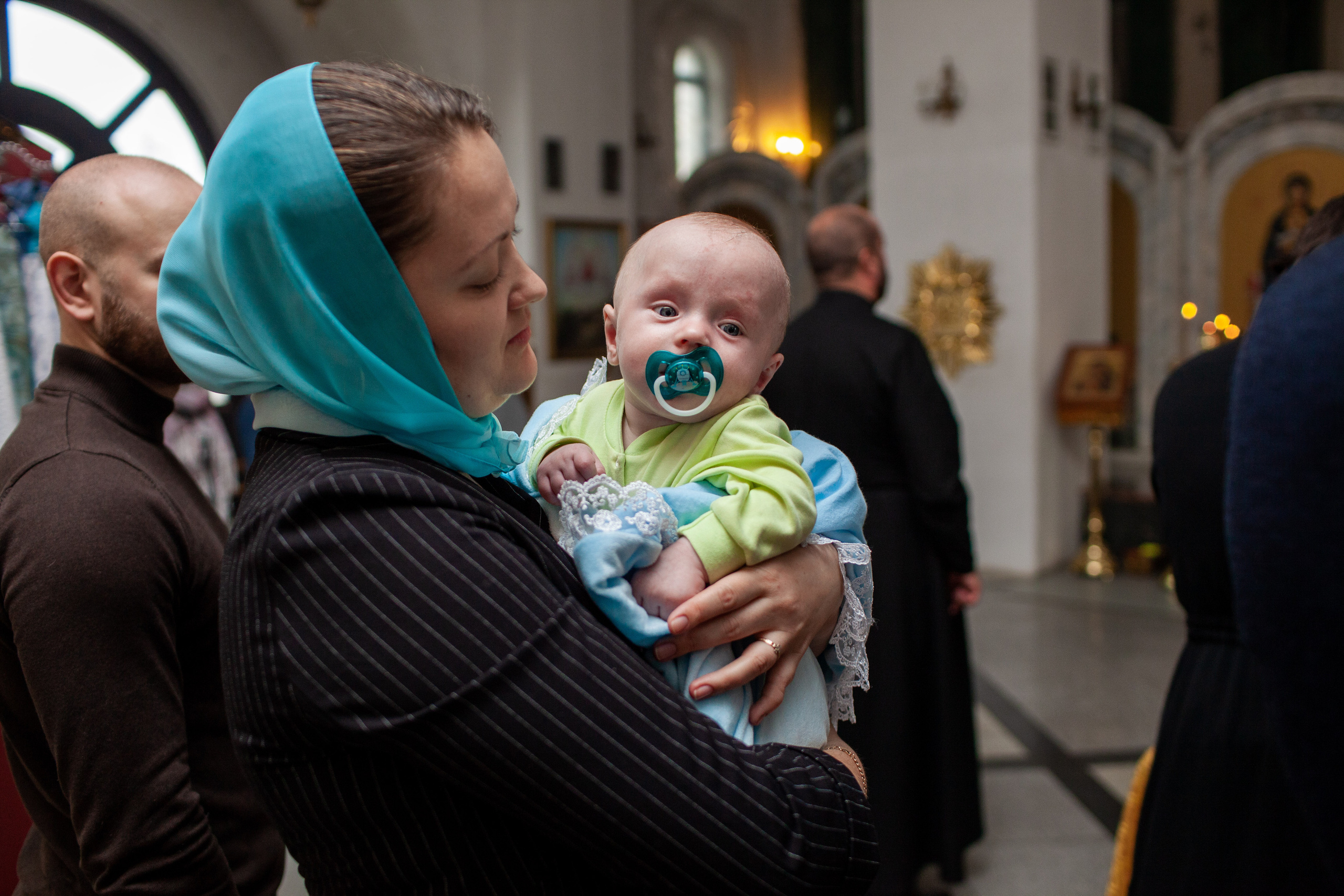 Таинство крещения Кирюши