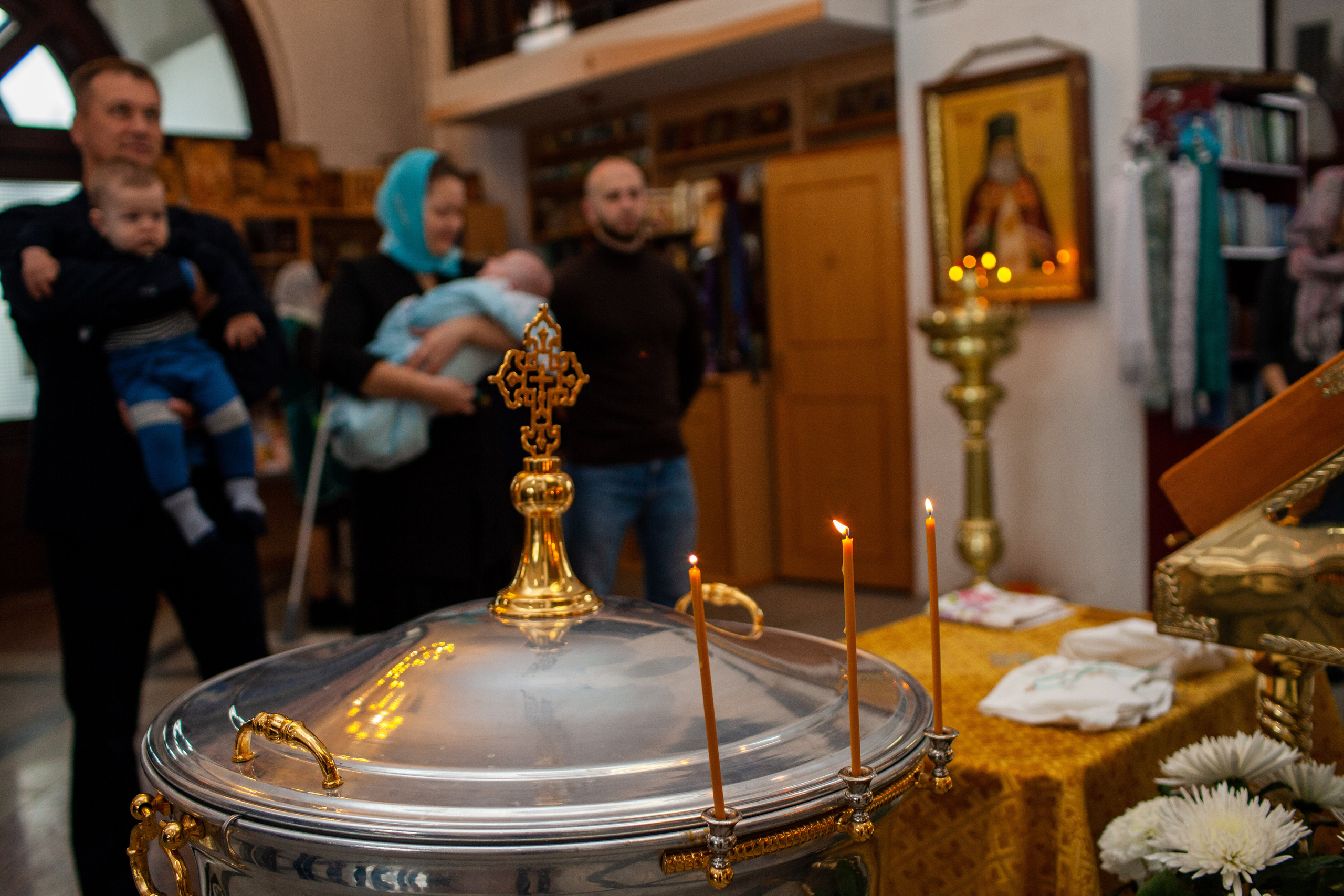 Таинство крещения Кирюши