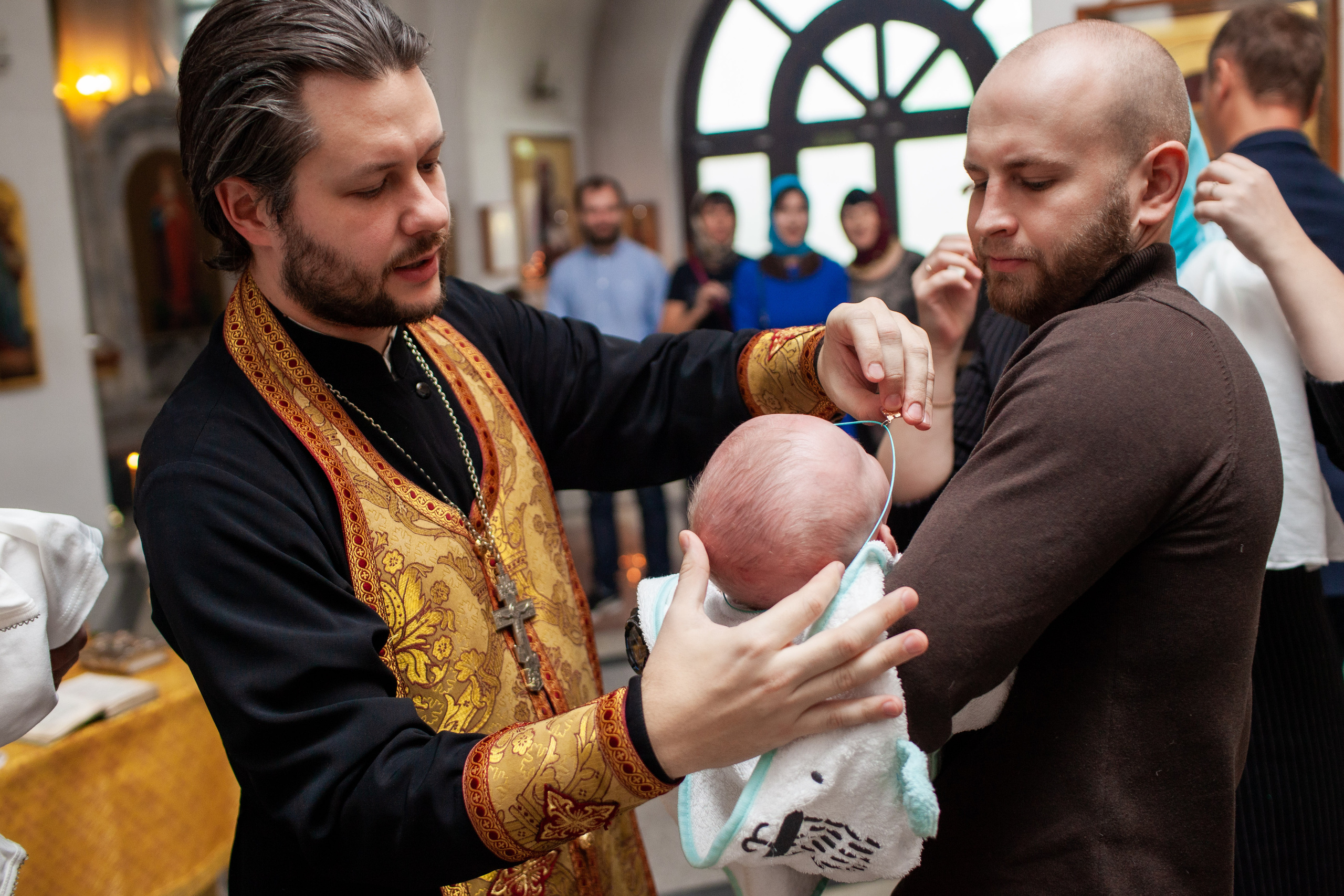 Таинство крещения Кирюши