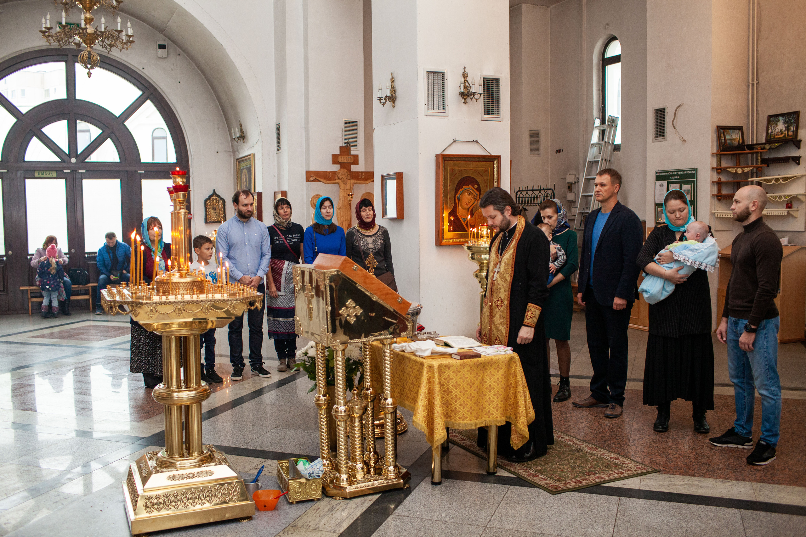 Таинство крещения Кирюши