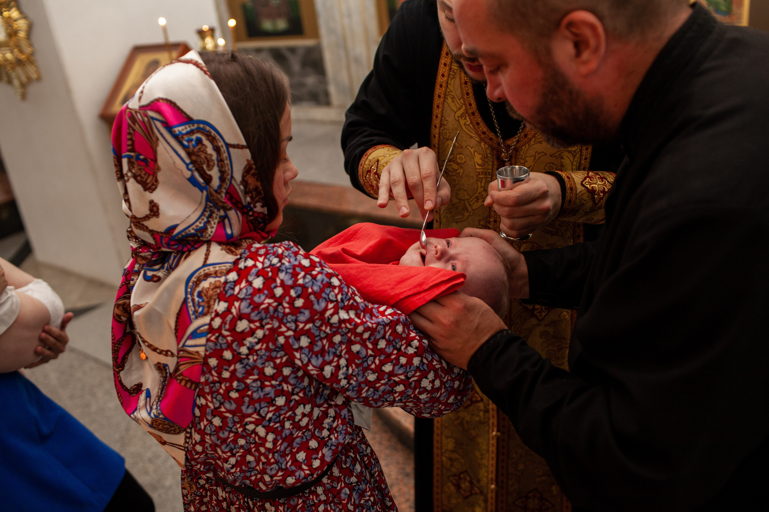 Таинство крещения Кирюши