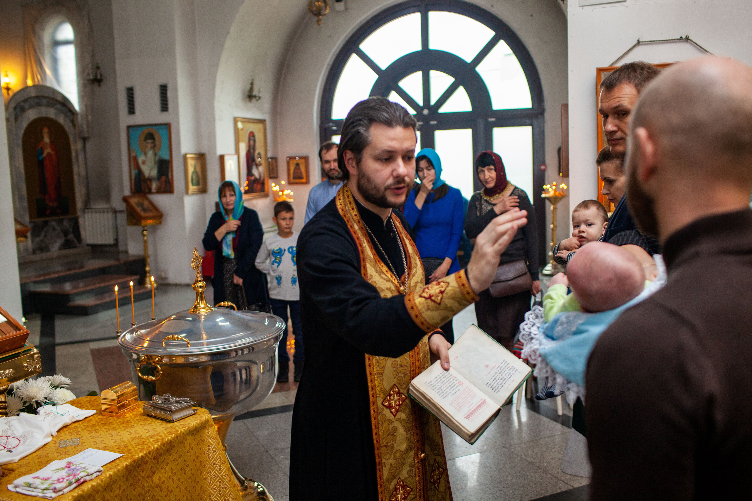 Таинство крещения Кирюши