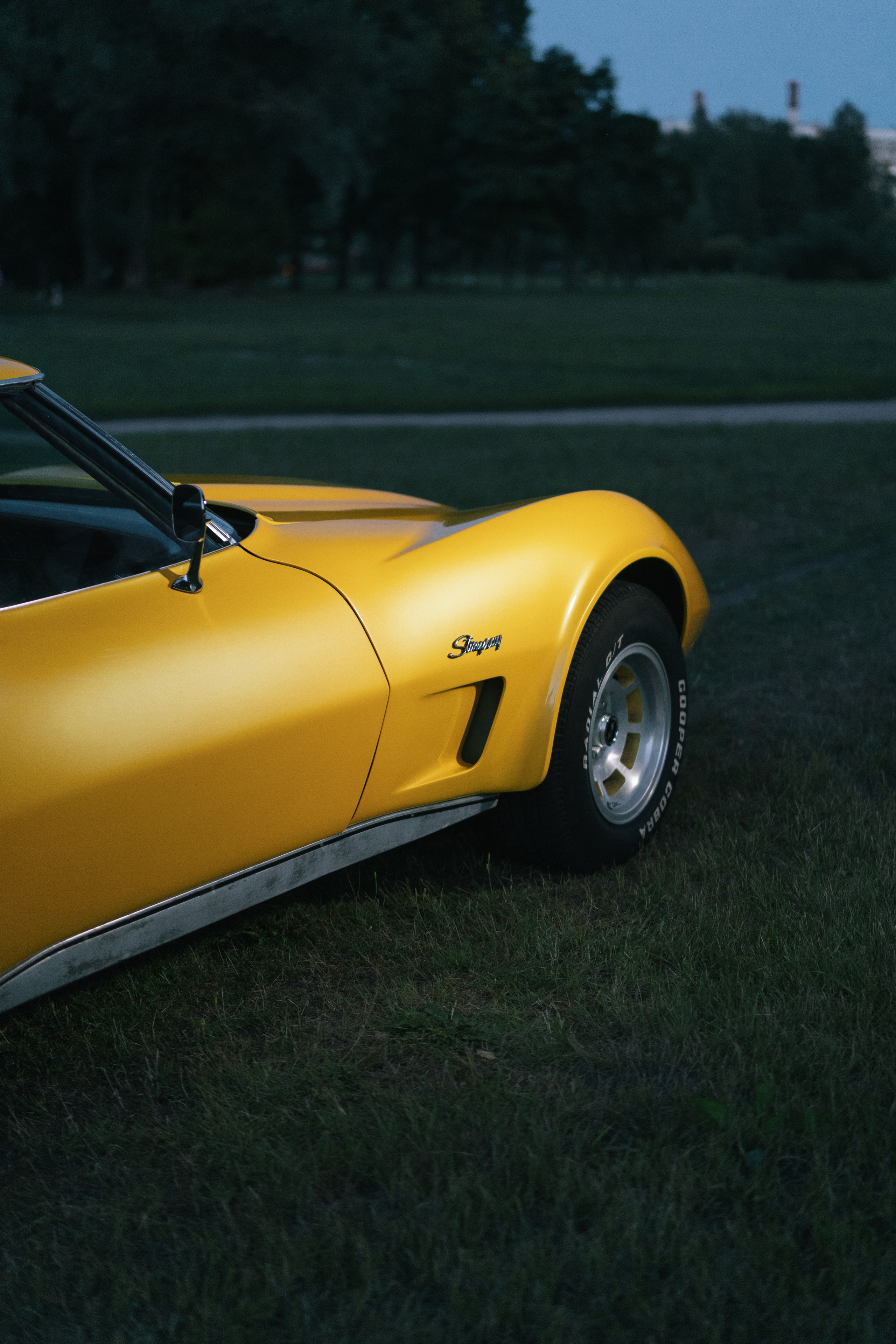 съемка со светом шевроле корветт