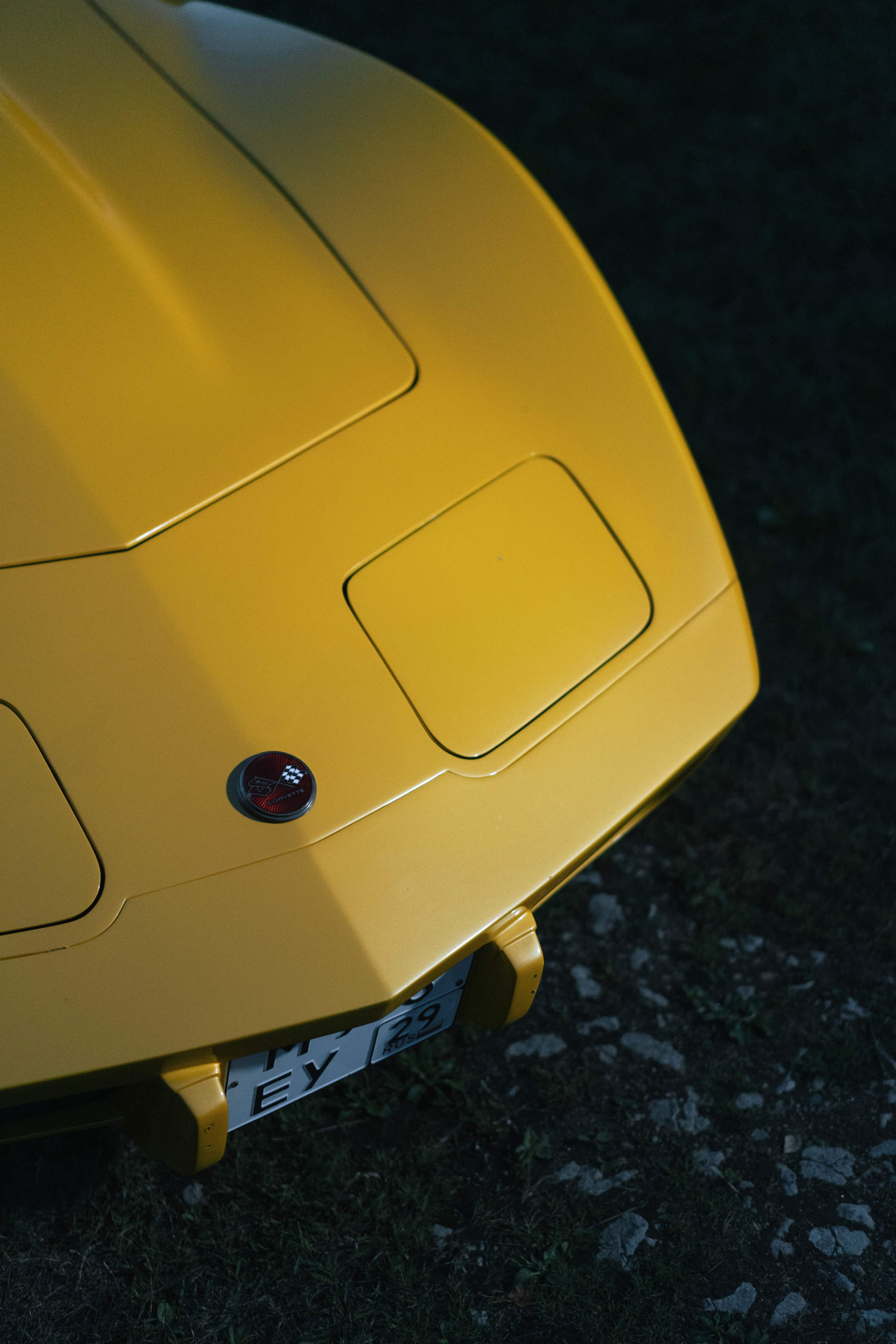 красивый muscle car яркого цвета