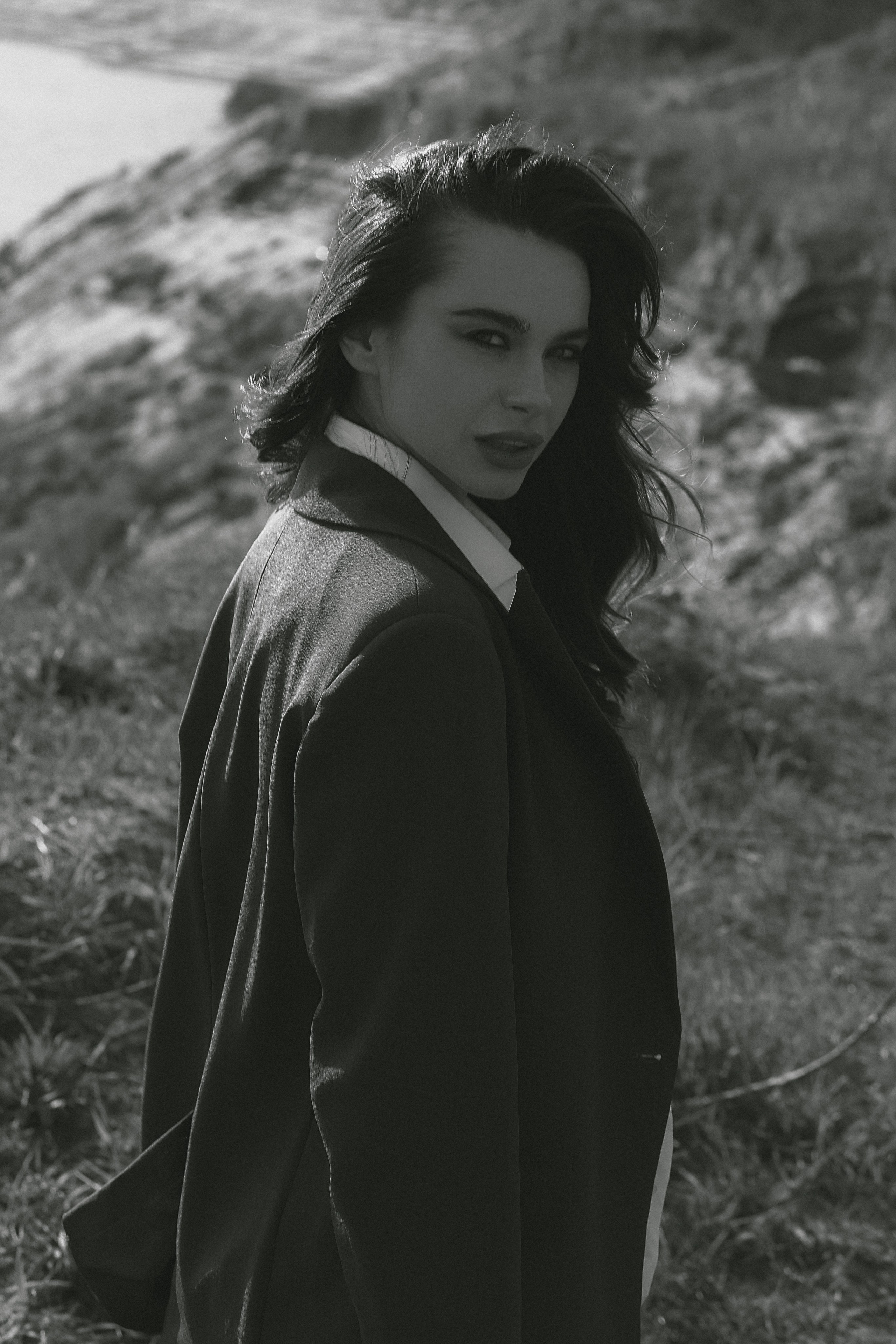 Мария, съемка на берегу